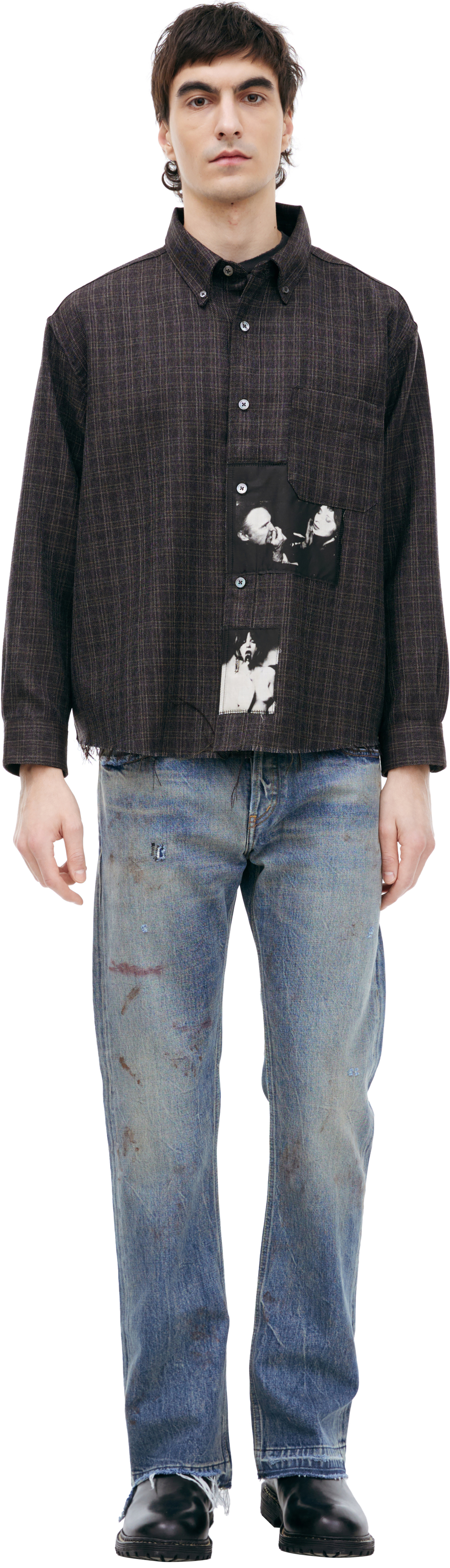 Enfants Riches Déprimés Рубашка Assemblage Flannel