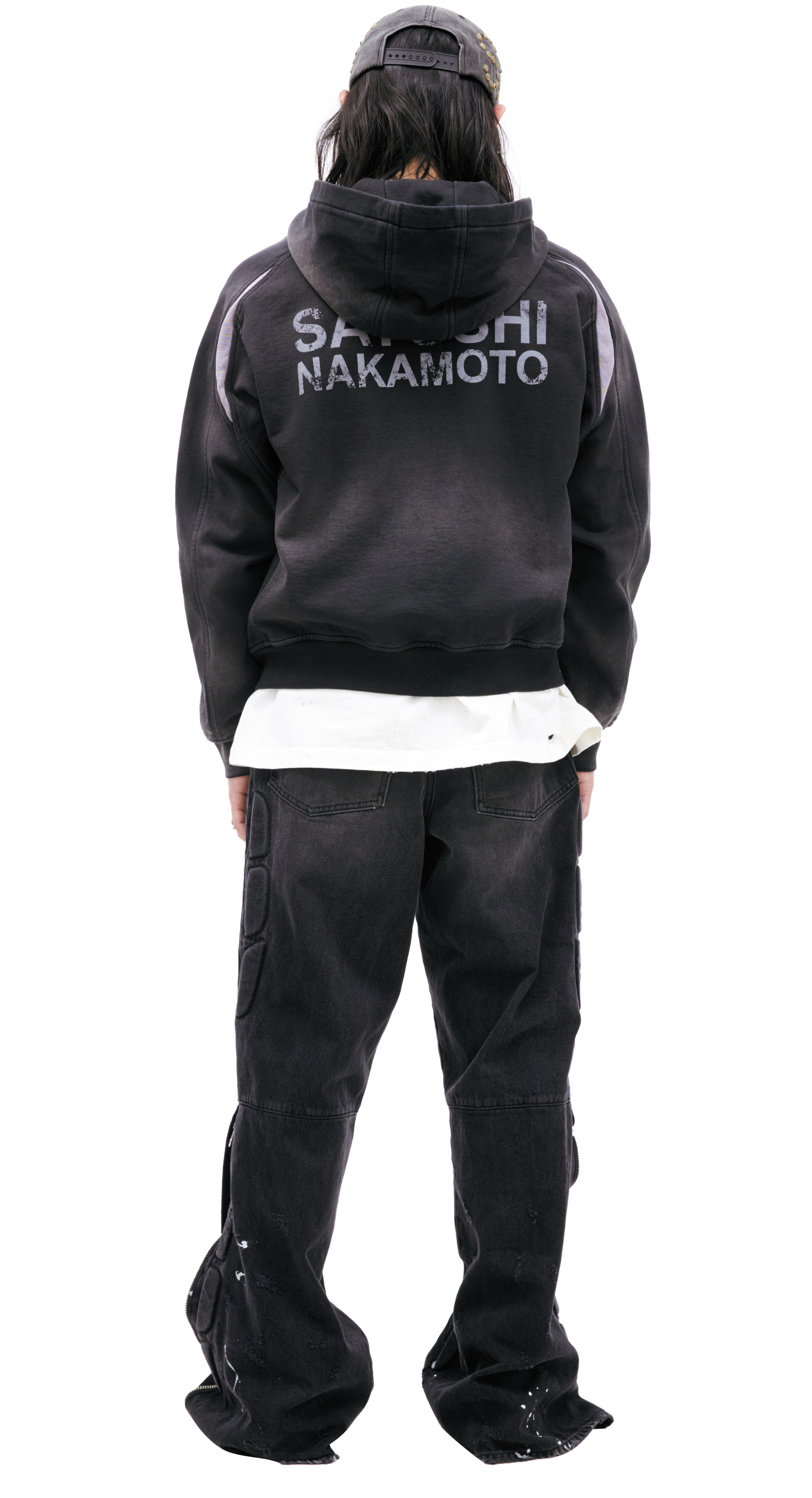 Satoshi Nakamoto Хлопковое худи на молнии