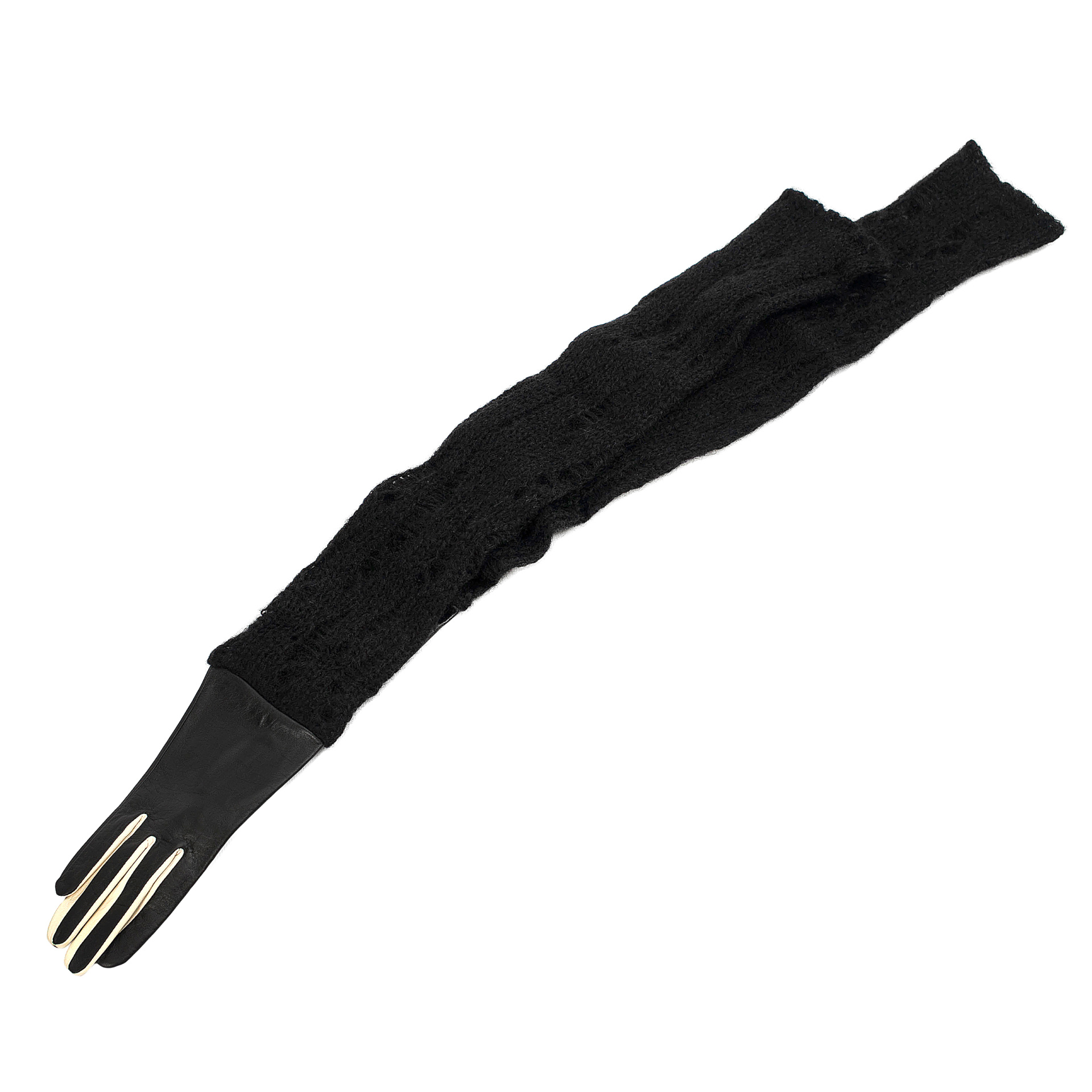 Yohji Yamamoto Высокие перчатки с шерстяным рукавом