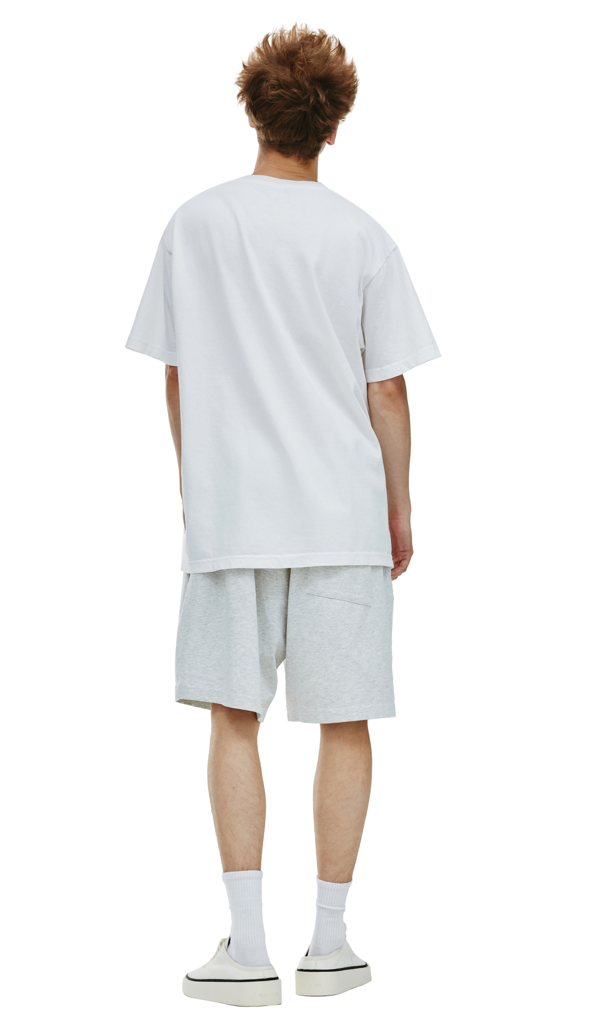 SPORTY & RICH Белая футболка с принтом