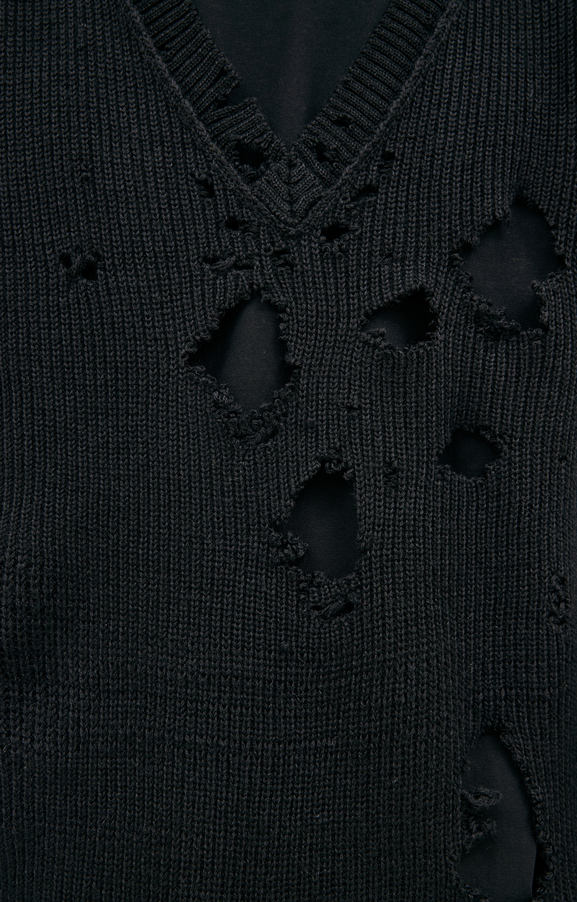 VETEMENTS Рваный свитер из шерсти