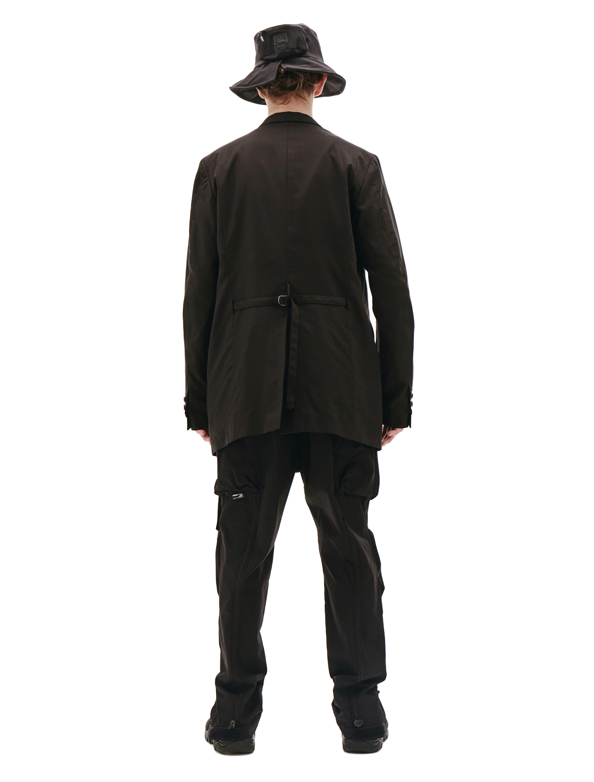 The Viridi-Anne Черный хлопковый пиджак