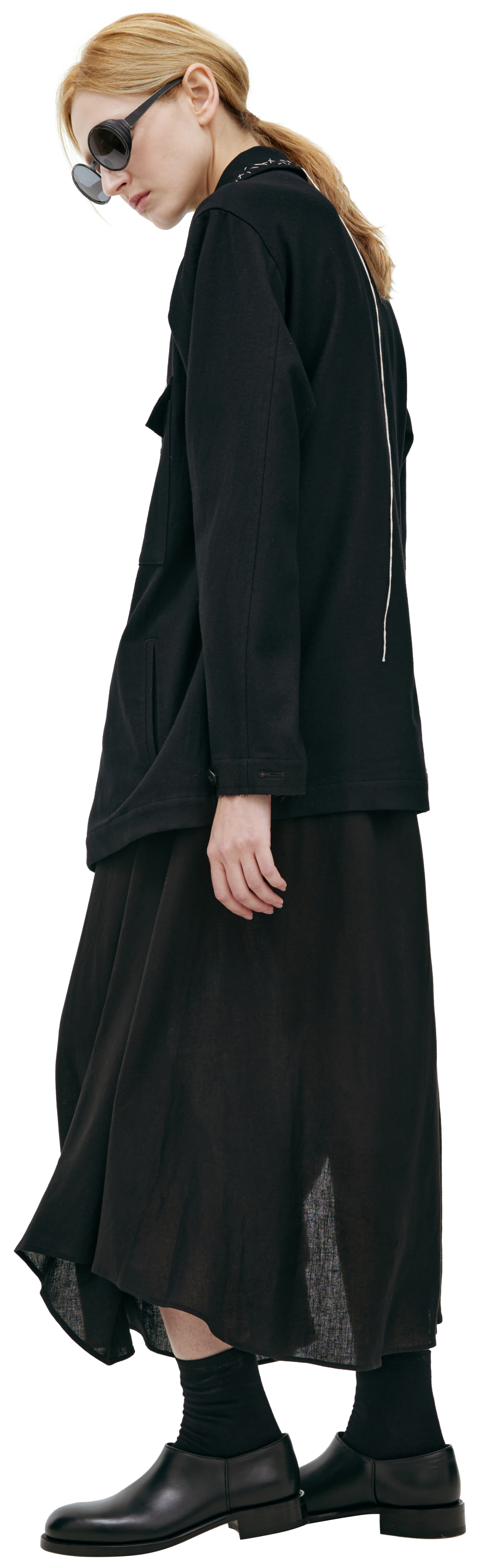 Y\'s Фланелевая куртка с прострочкой