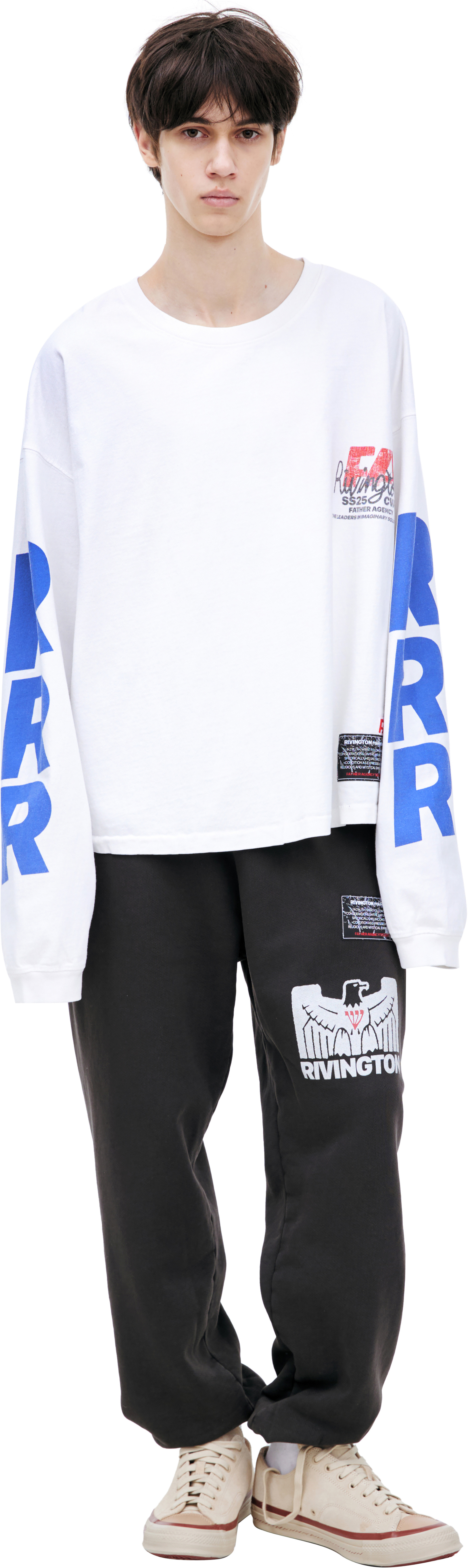 RRR123 Лонгслив с принтом