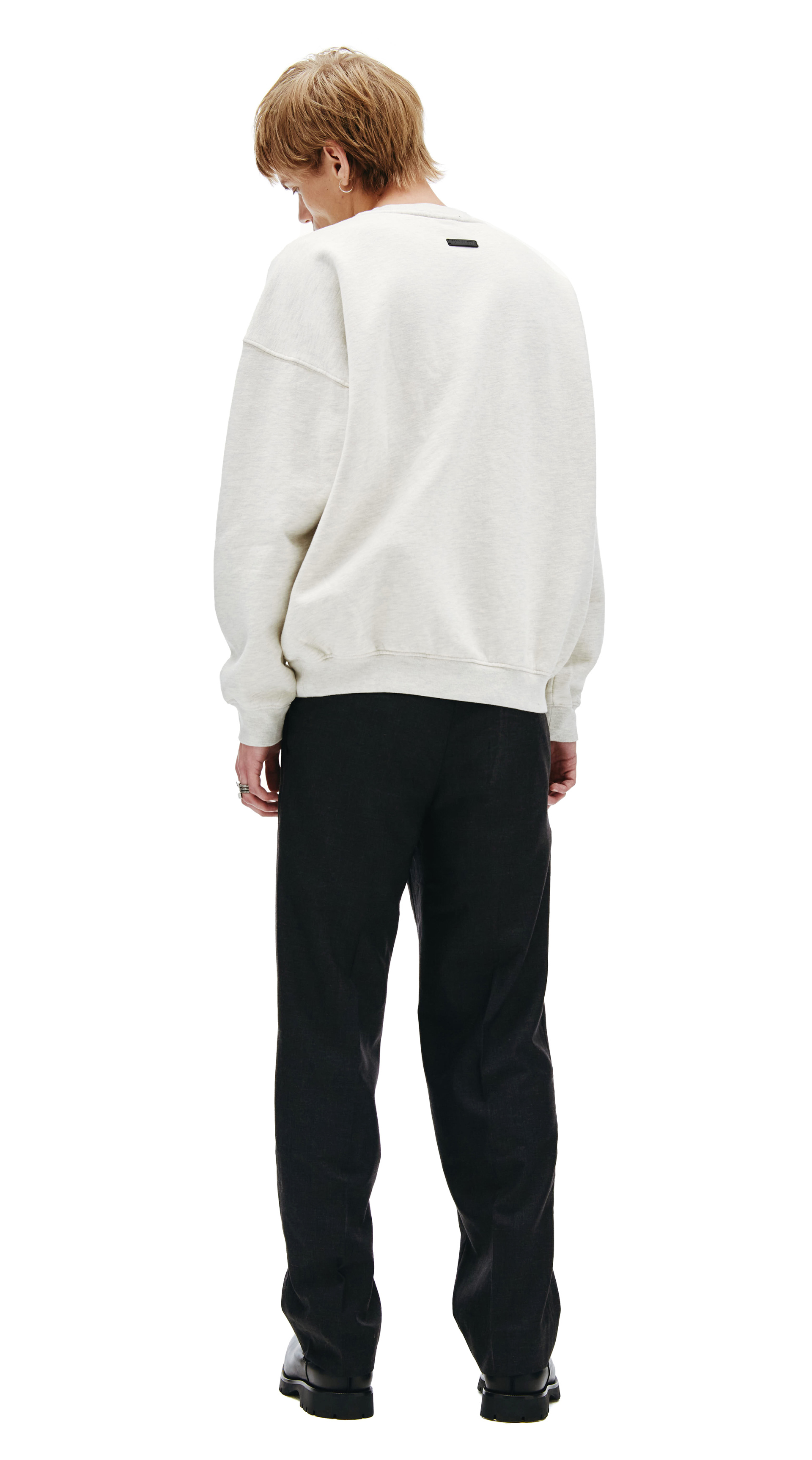 Fear of God Светло-серый свитшот с принтом