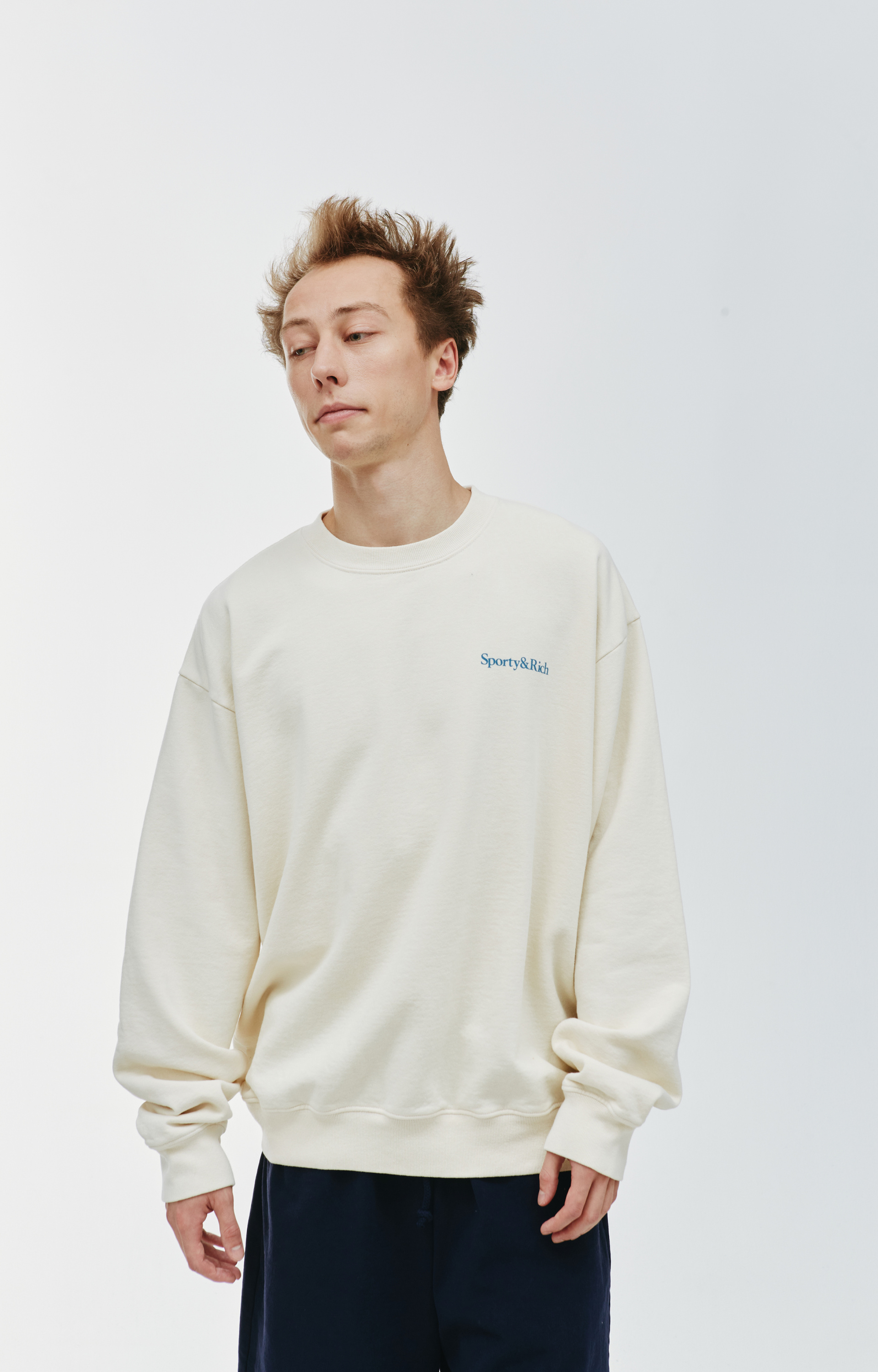 SPORTY & RICH Свитшот с принтом Health and Wellness