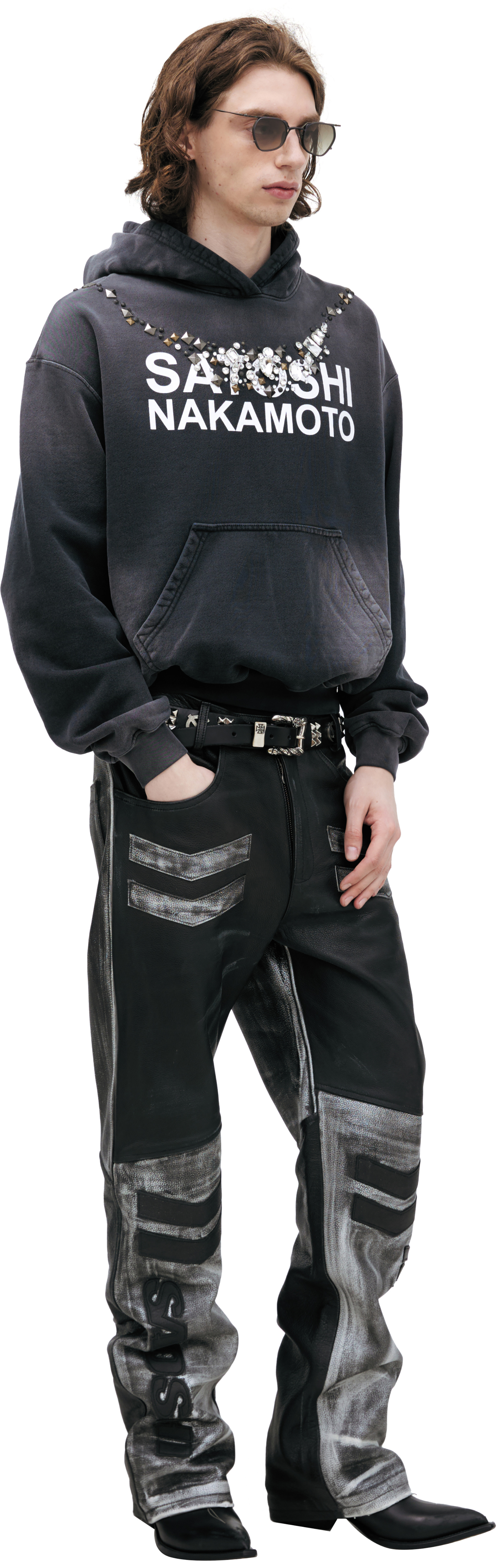 Satoshi Nakamoto Худи со стразами