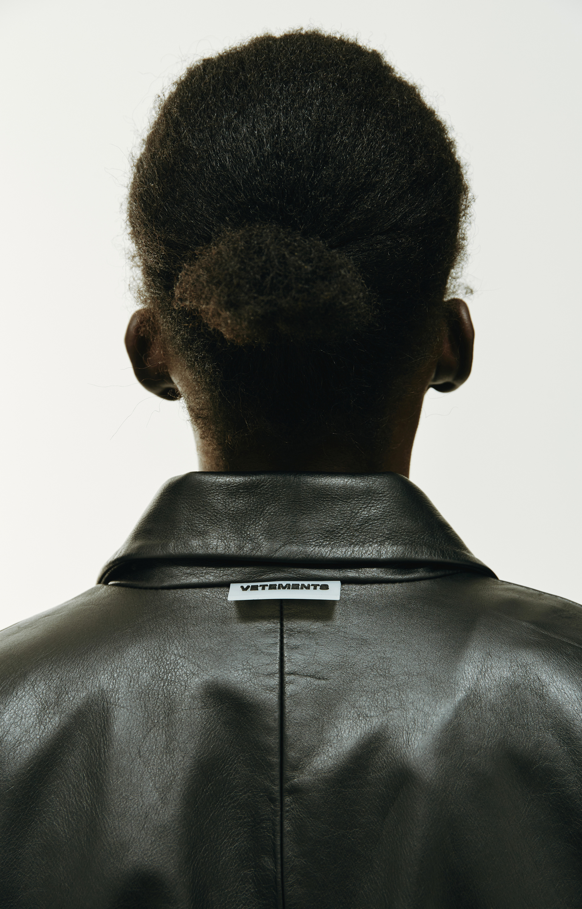 VETEMENTS Кожаное оверсайз пальто