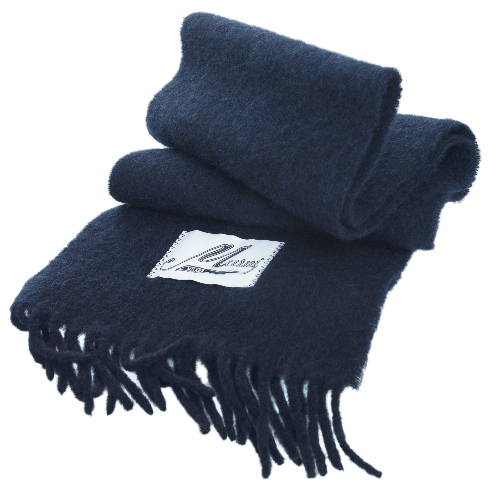 Marni Широкий шарф с патчем