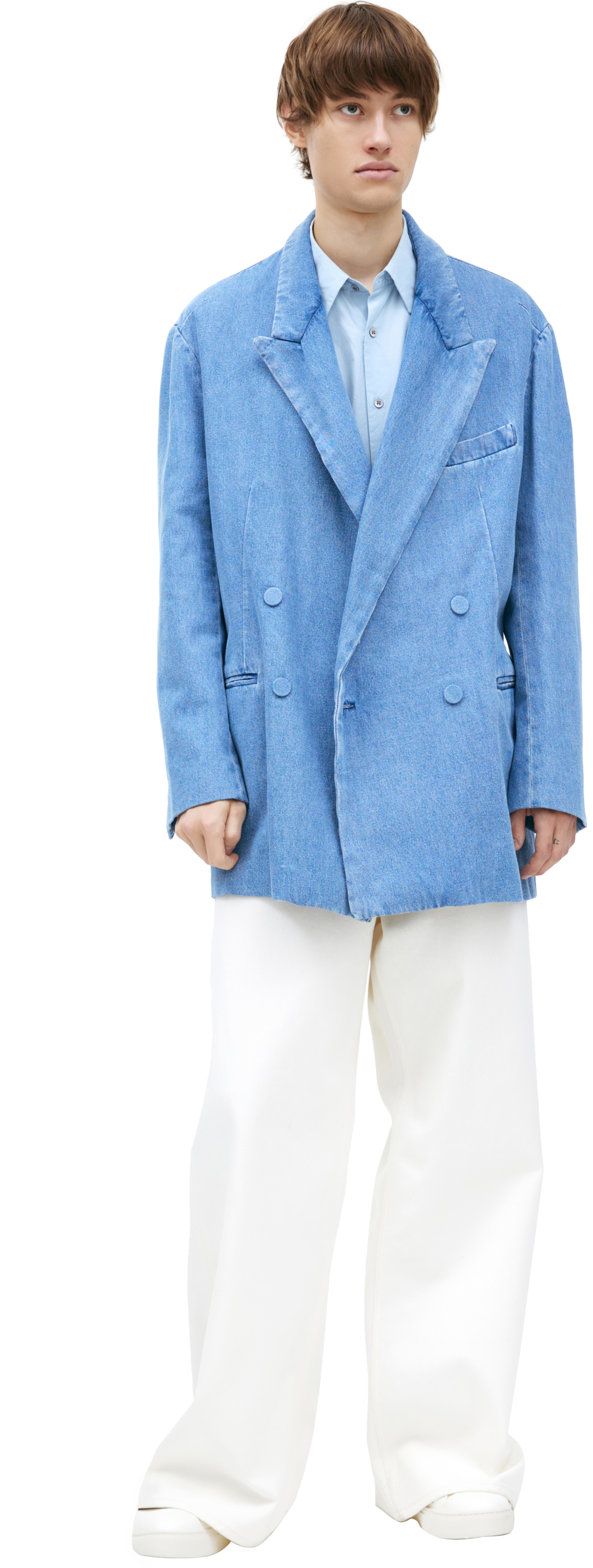 Dries Van Noten Джинсовый пиджак на пуговицах