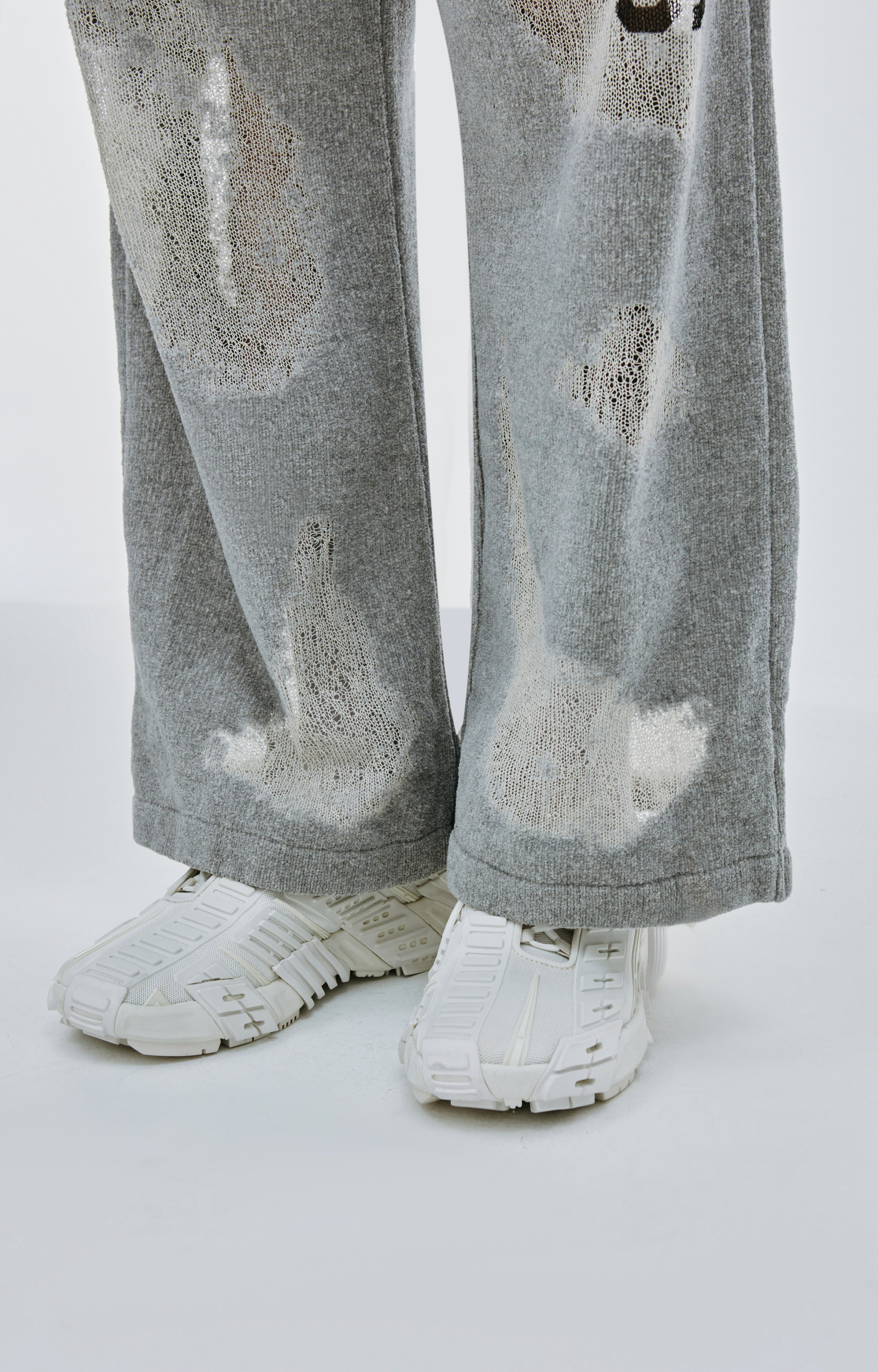 Doublet Широкие брюки с принтом