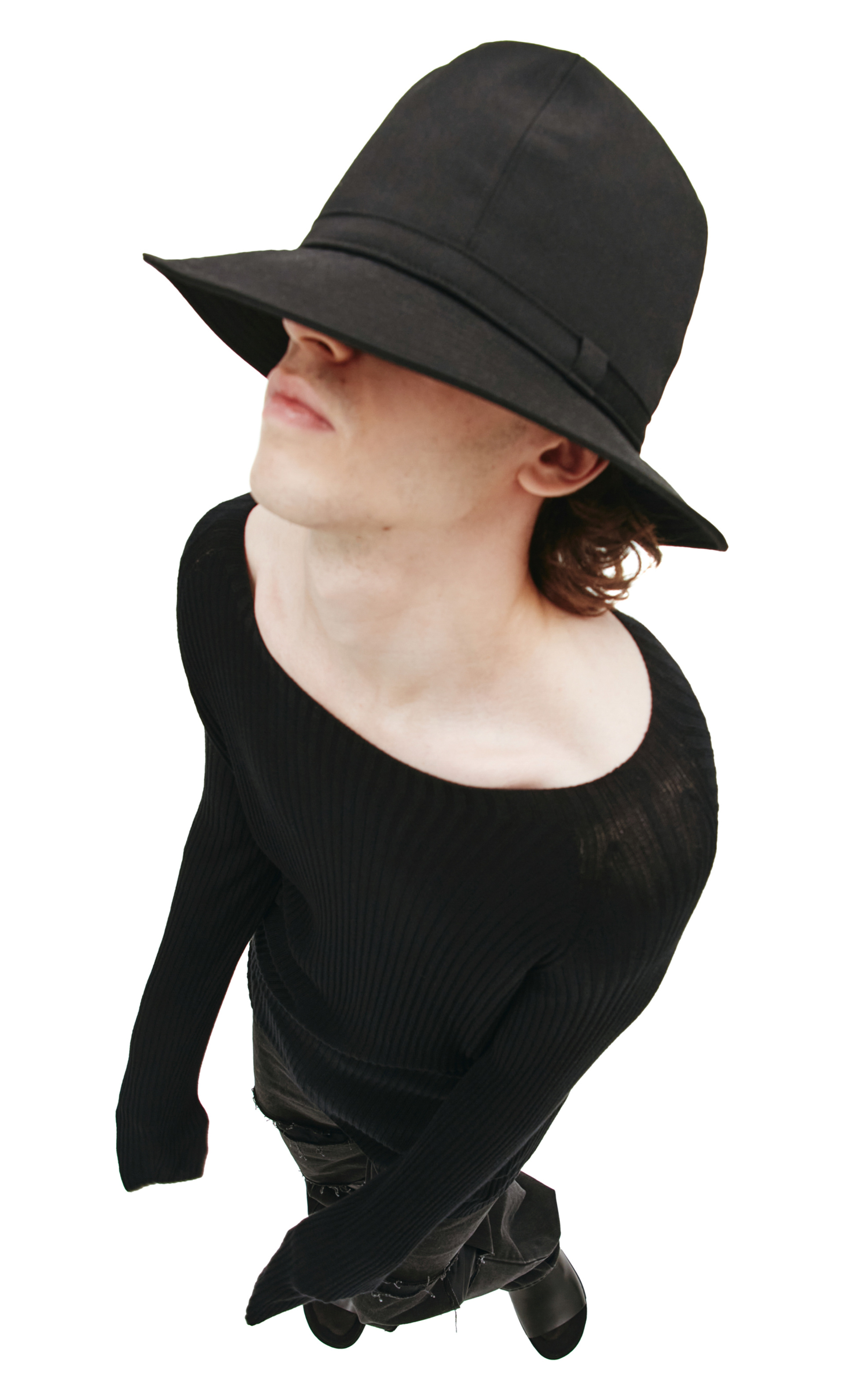 Yohji Yamamoto Свитер-лапша с круглым вырезом