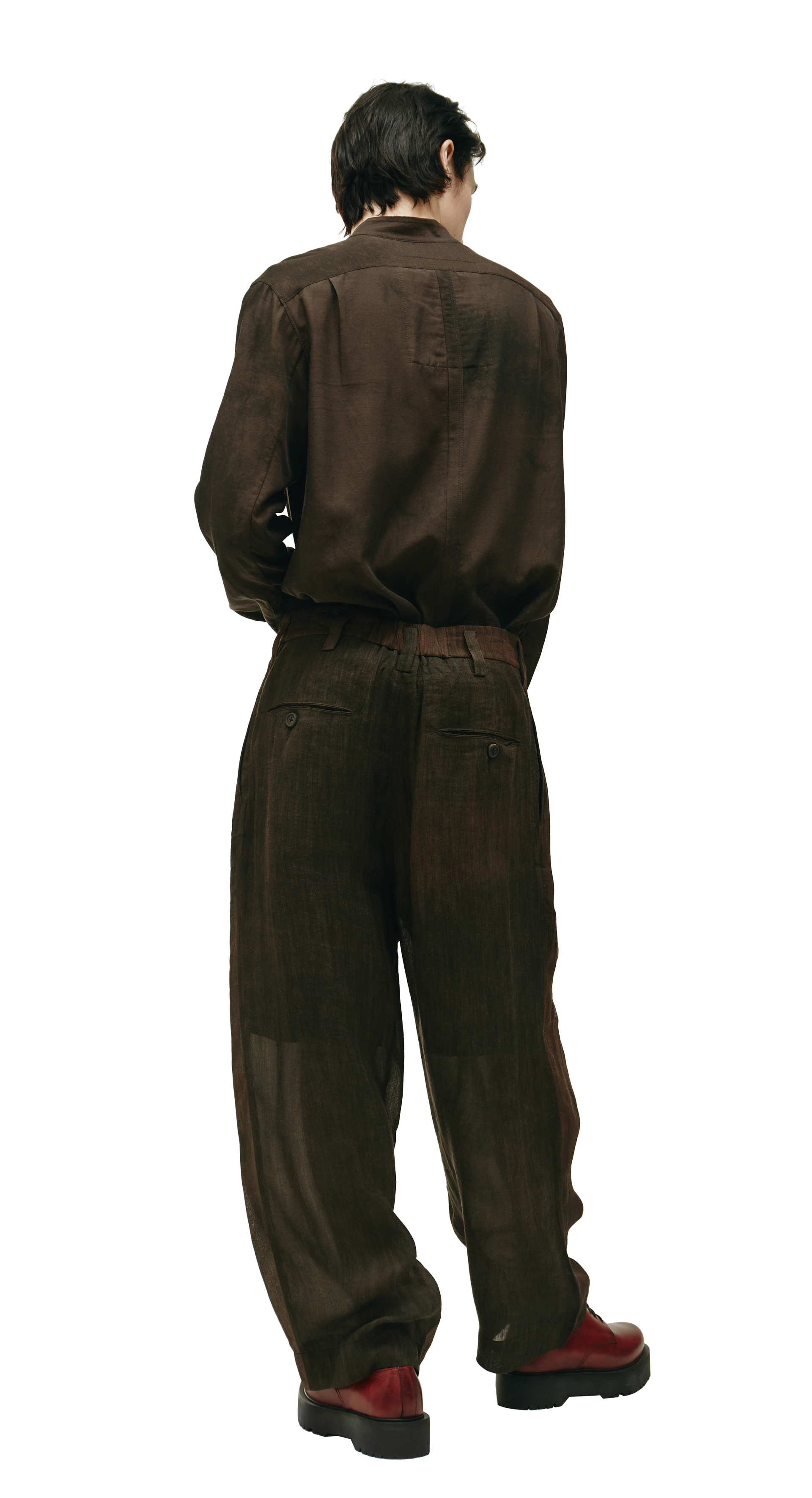 Ziggy Chen Широкие брюки-бананы