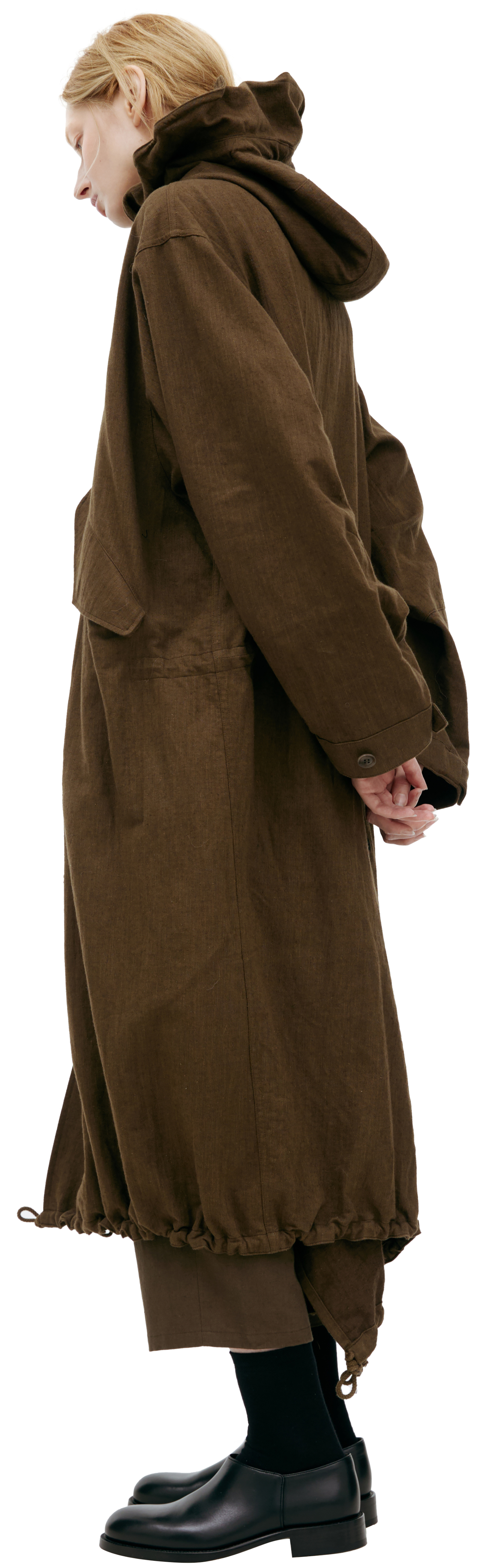 Y\'s Оверсайз парка с капюшоном