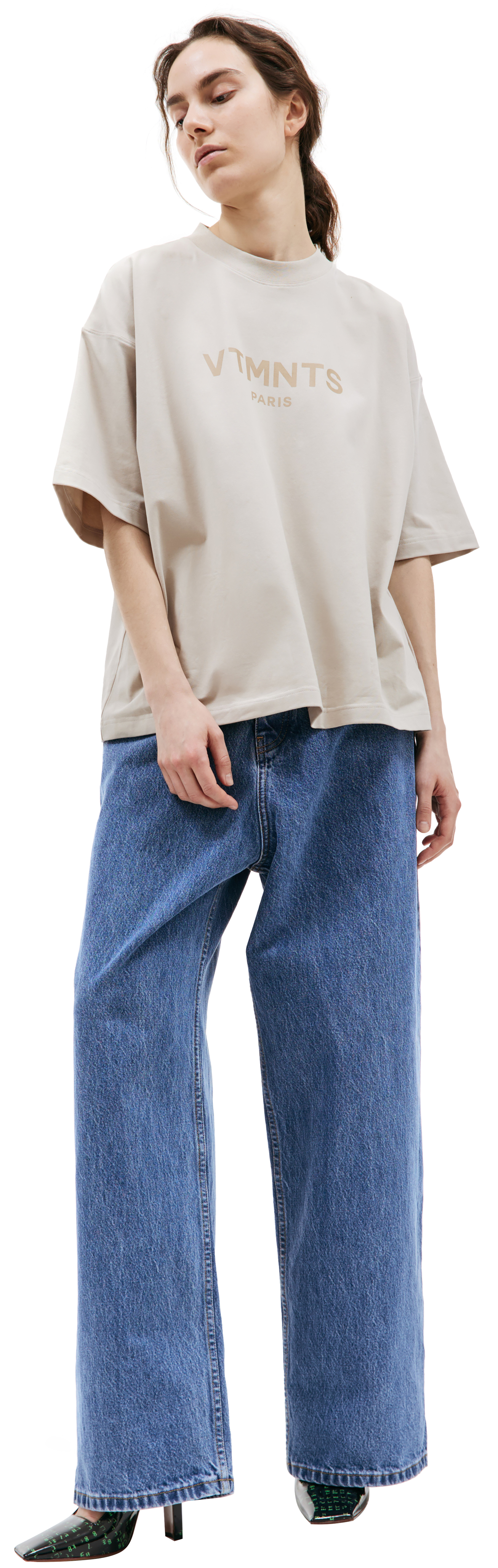 VTMNTS Укороченная футболка с логотипом