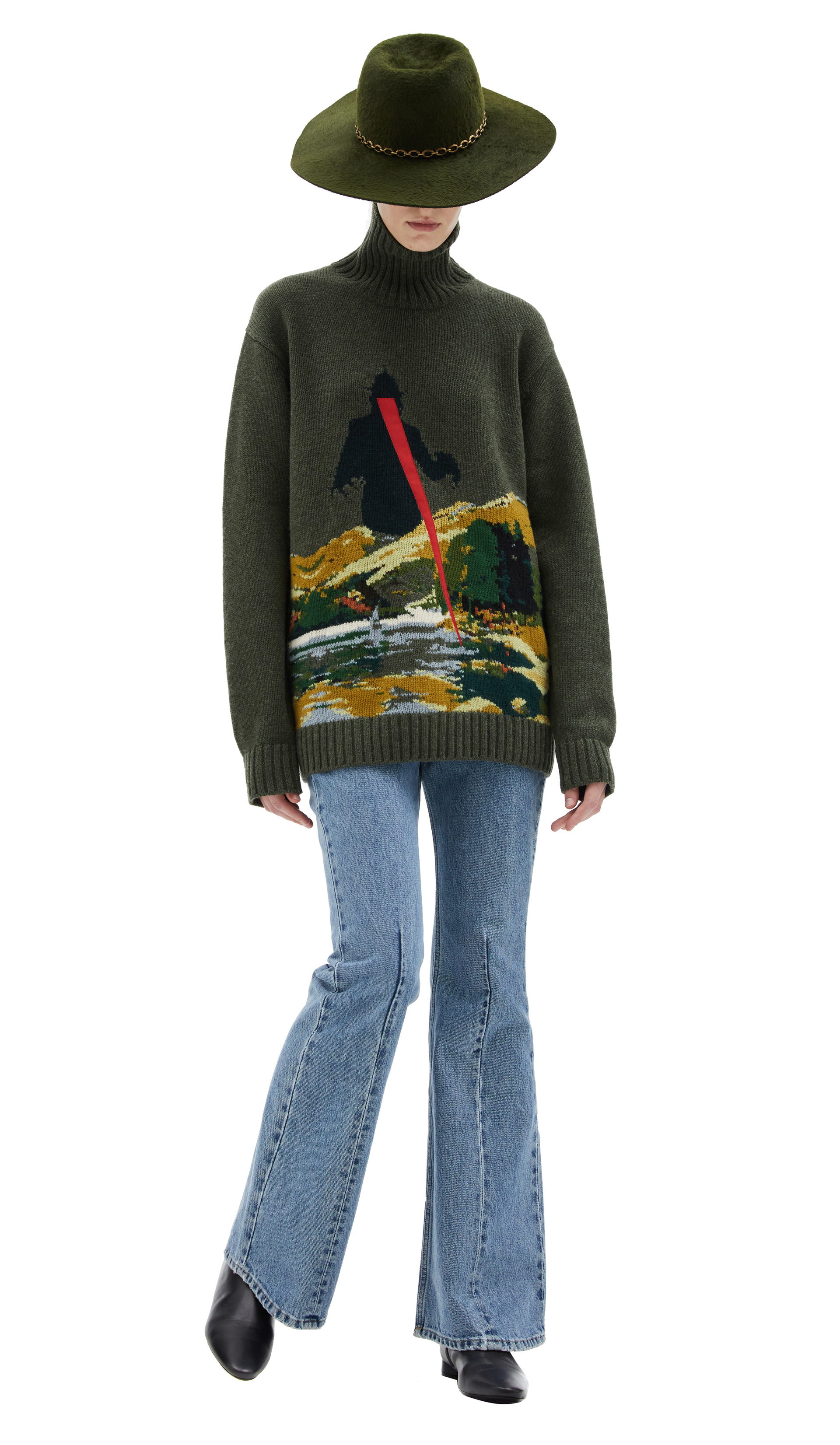 Undercover Зеленая шляпа с широкими полями