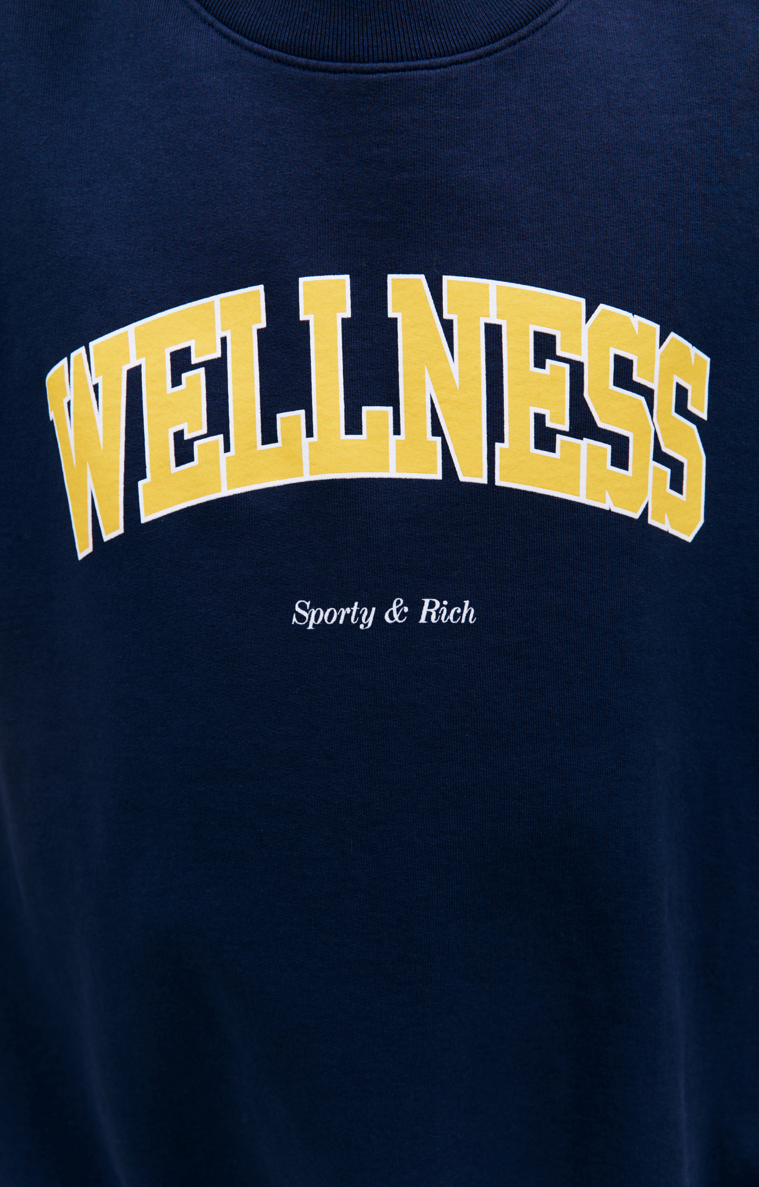 SPORTY & RICH Свитшот с принтом Wellness