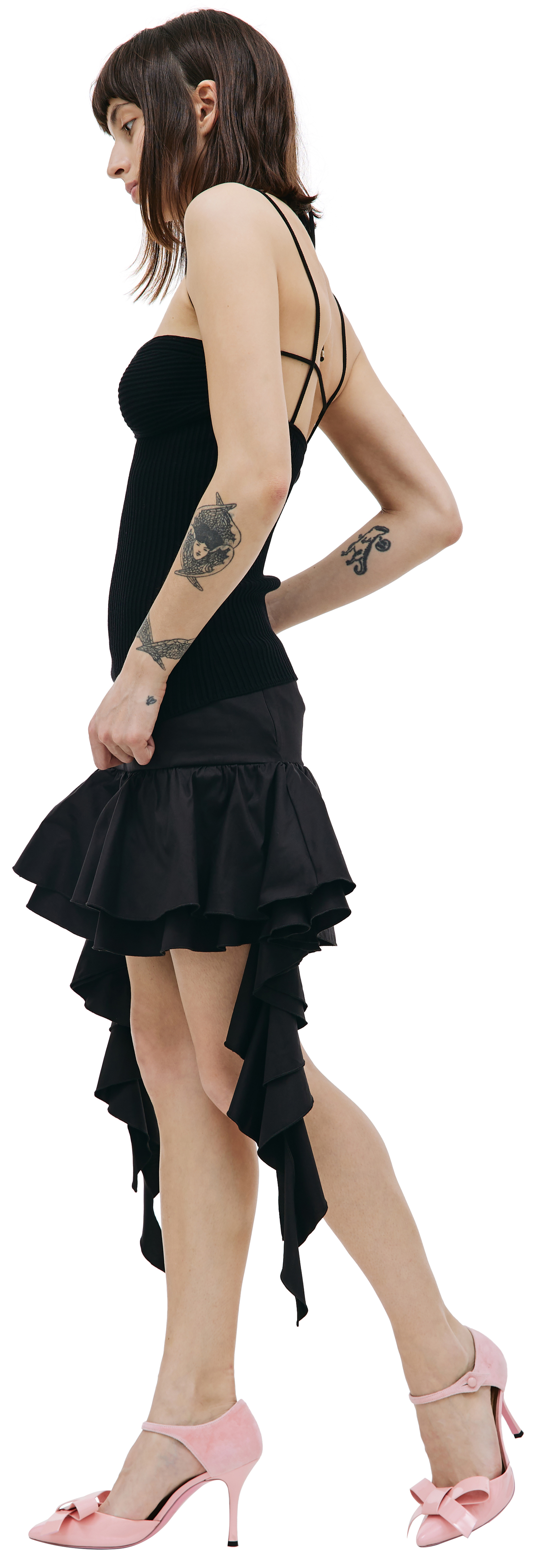 Blumarine Трикотажный топ с металлическим логотипом