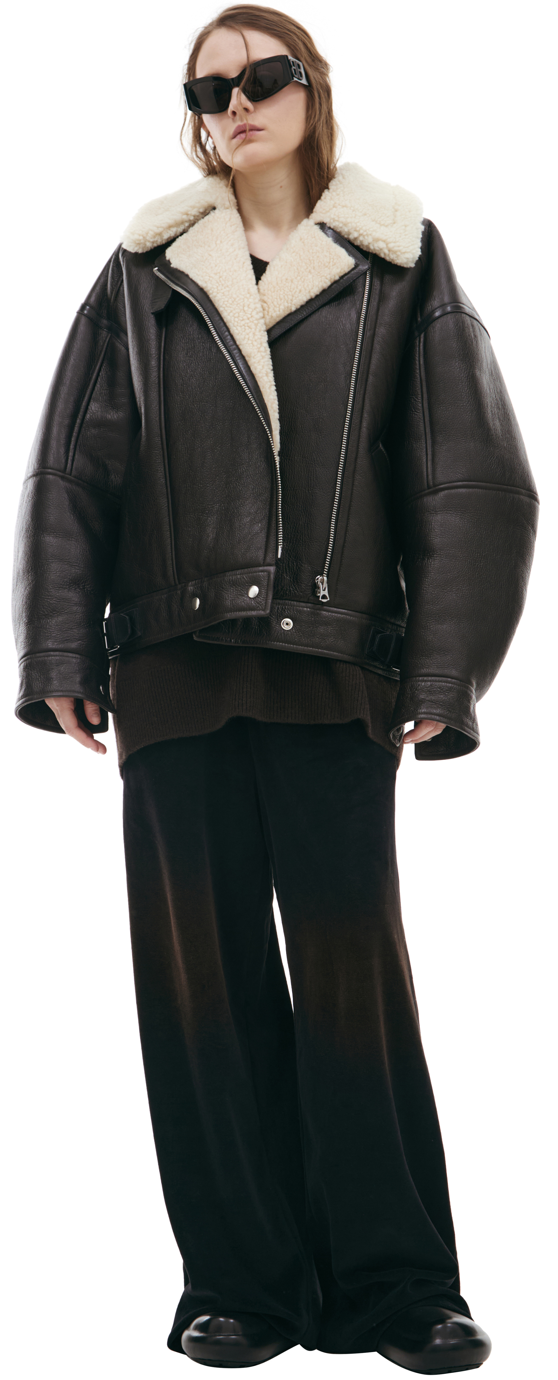 Acne Studios Дубленка-авиатор с шерстью