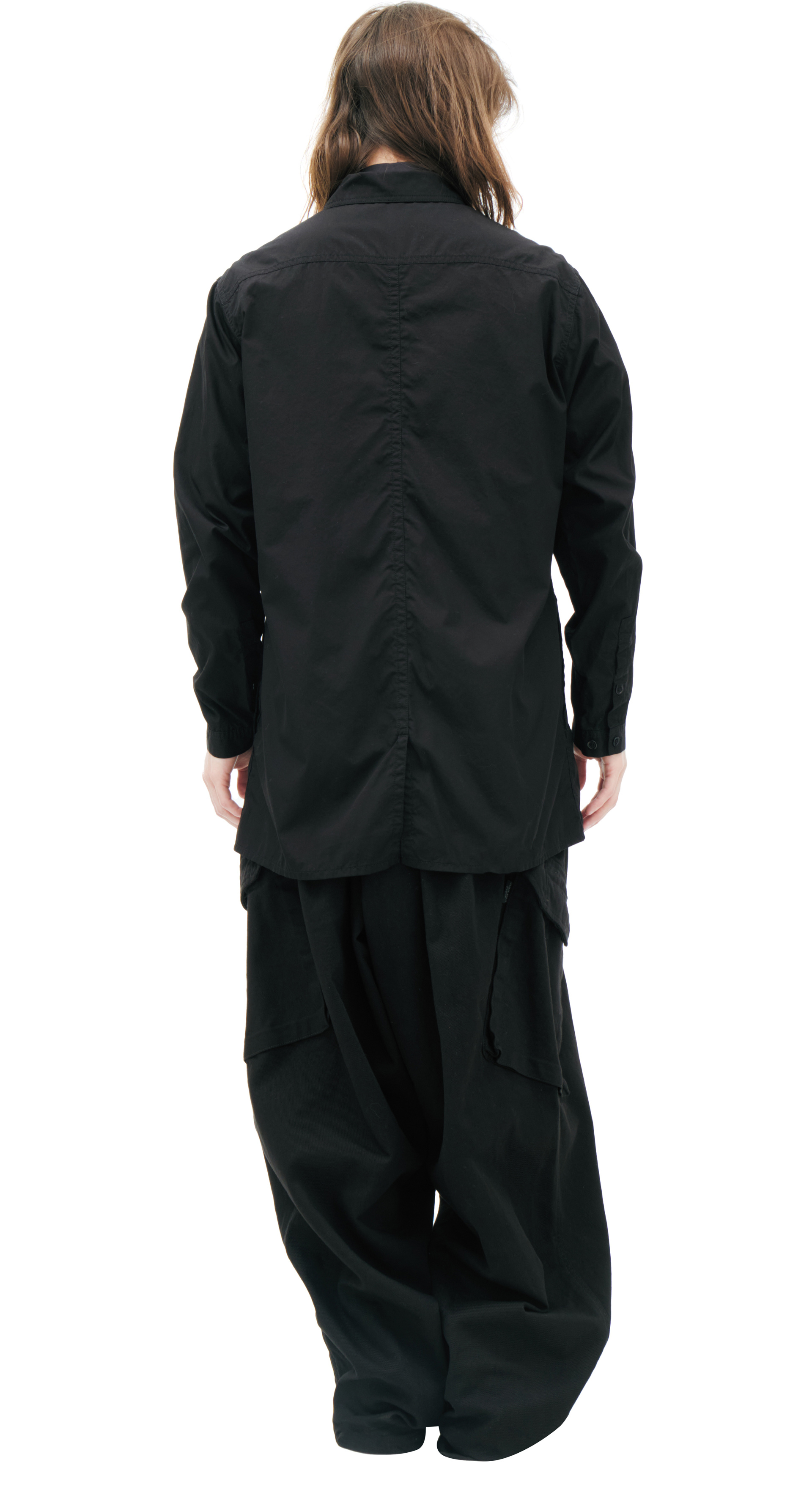 Yohji Yamamoto Черная рубашка на молнии