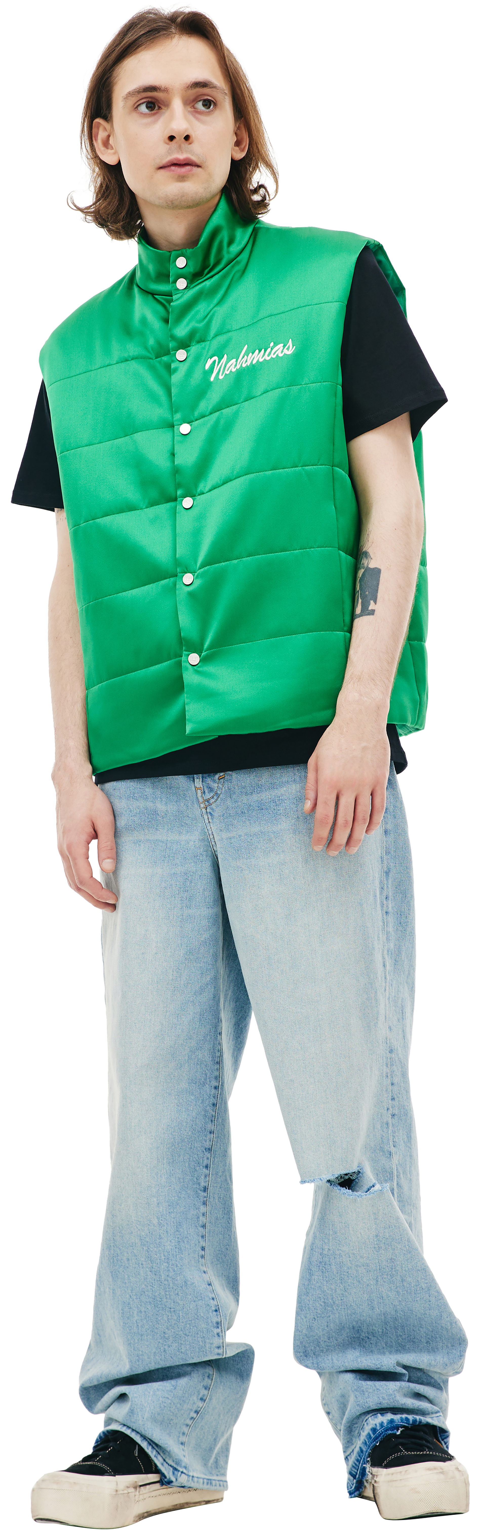 Nahmias Шелковый жилет с вышивкой Miracle