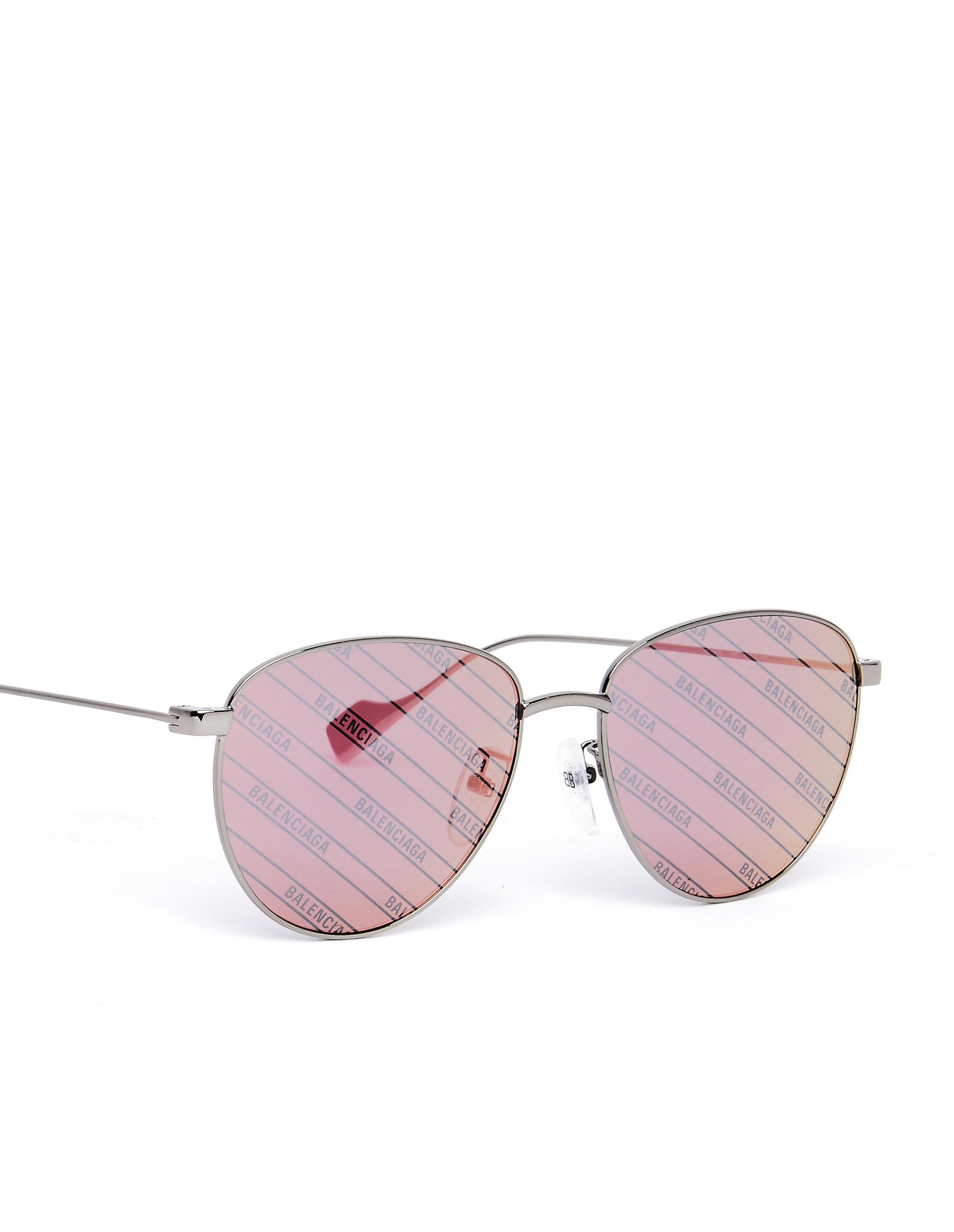 Balenciaga Очки Invisible с зеркальными стеклами