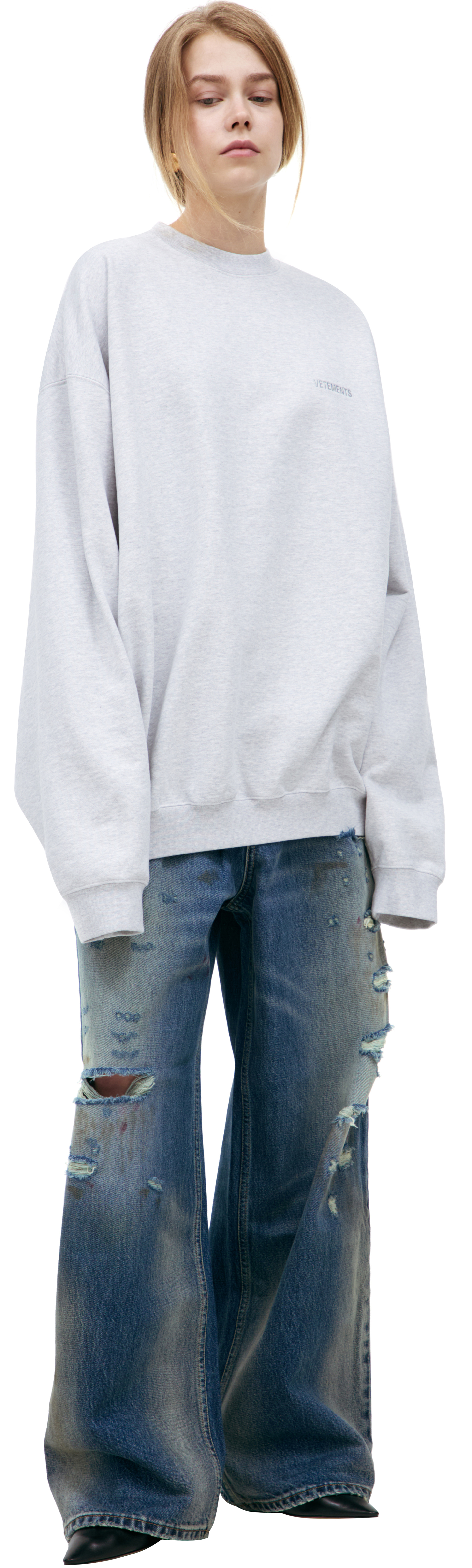 VETEMENTS Свитшот с вышитым логотипом