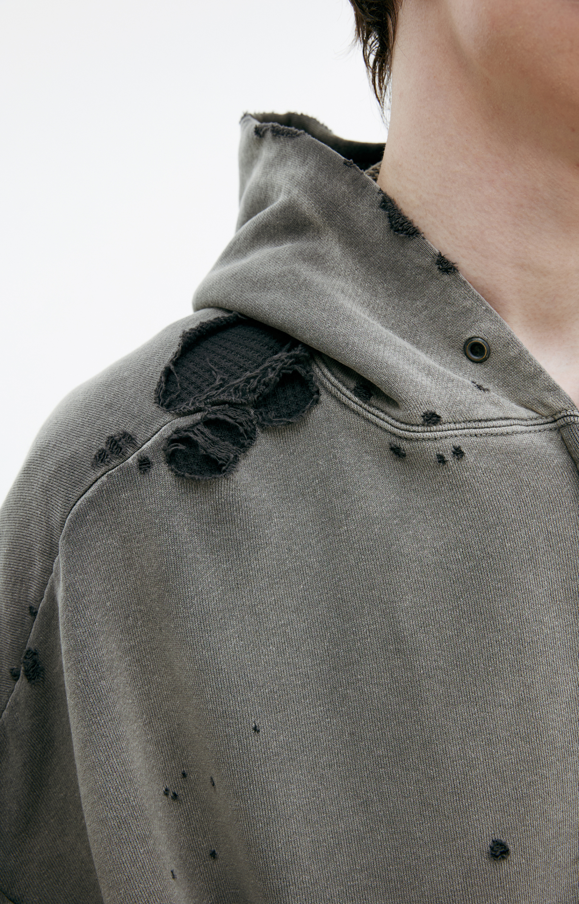 Saint Mxxxxxx Худи с рваным эффектом