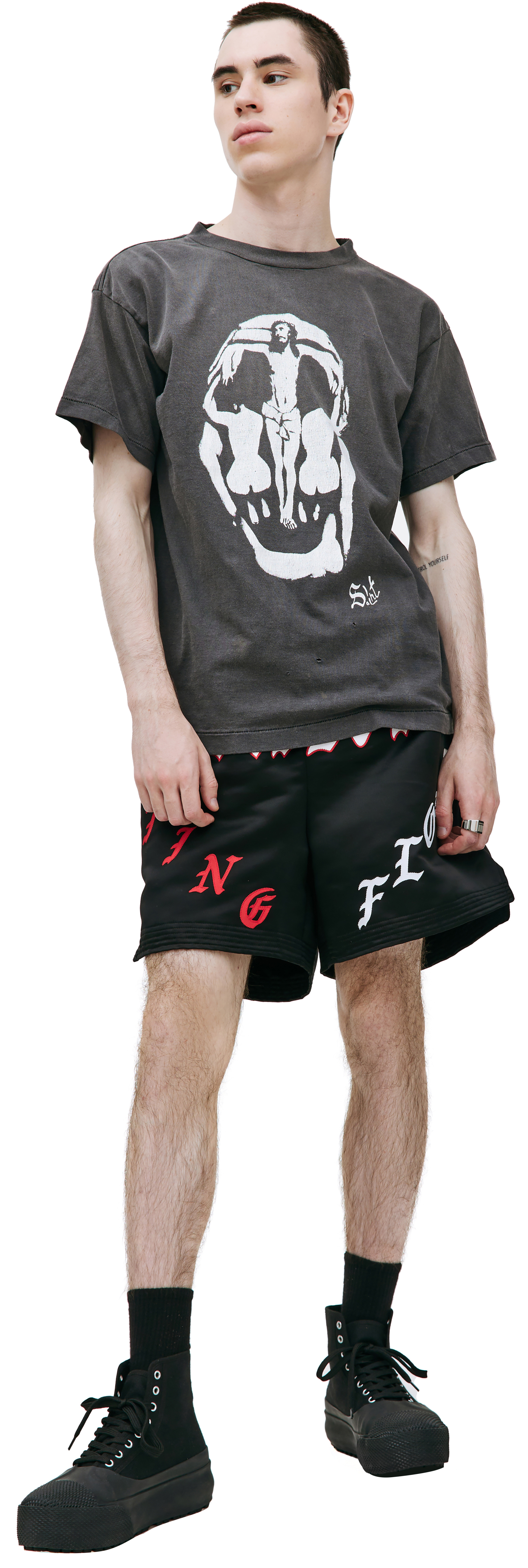 Saint Michael Футболка с принтом Jesus