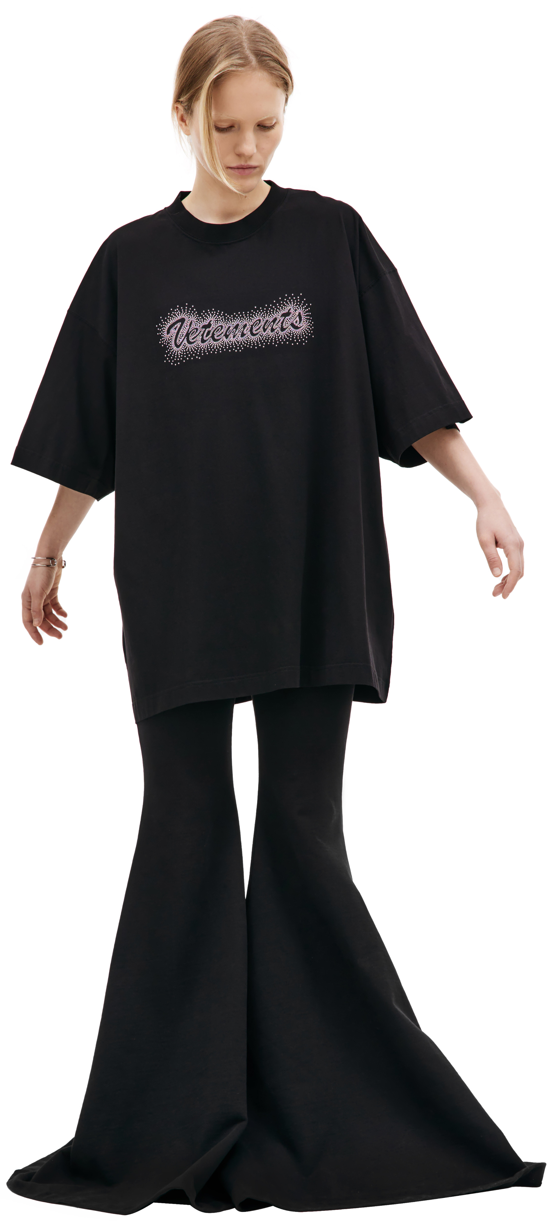 VETEMENTS Оверсайз футболка с логотипом