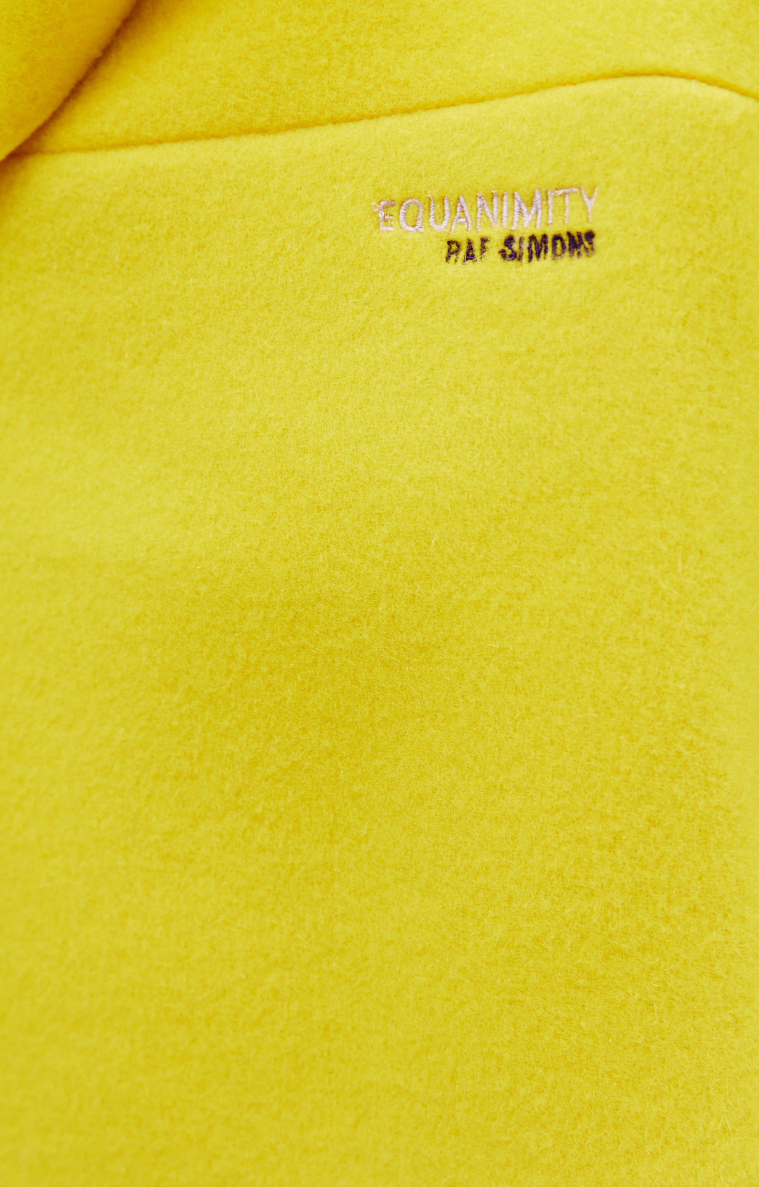 Raf Simons Желтый оверсайз свитшот