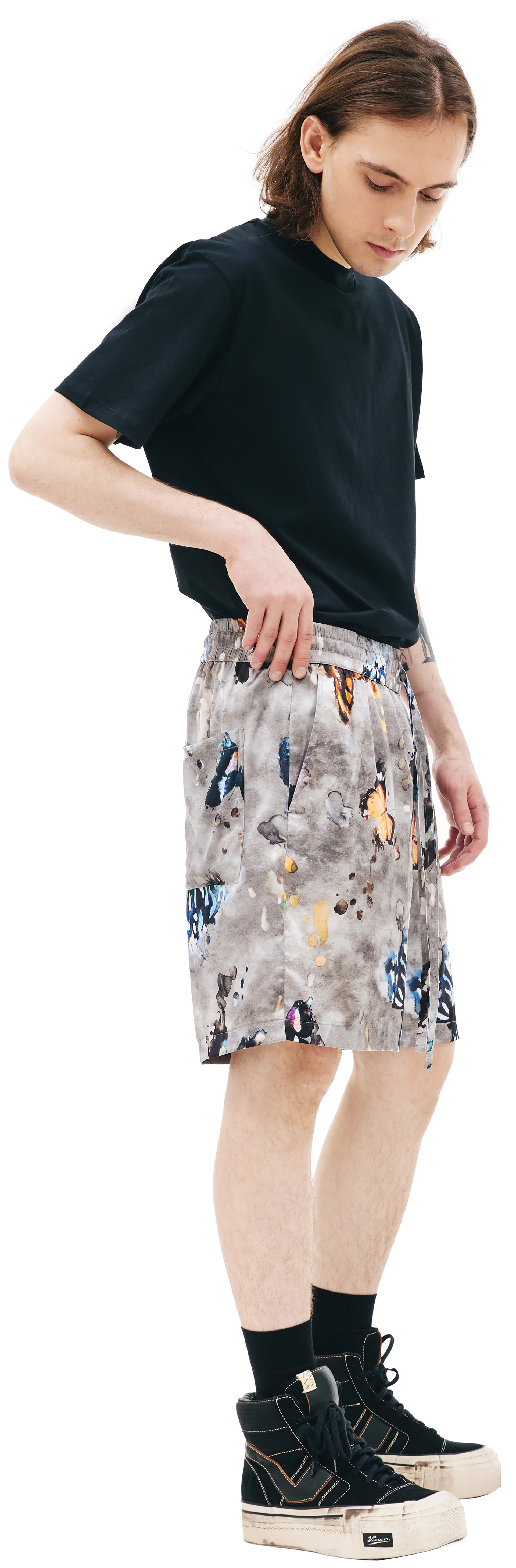 Nahmias Шелковые шорты с принтом