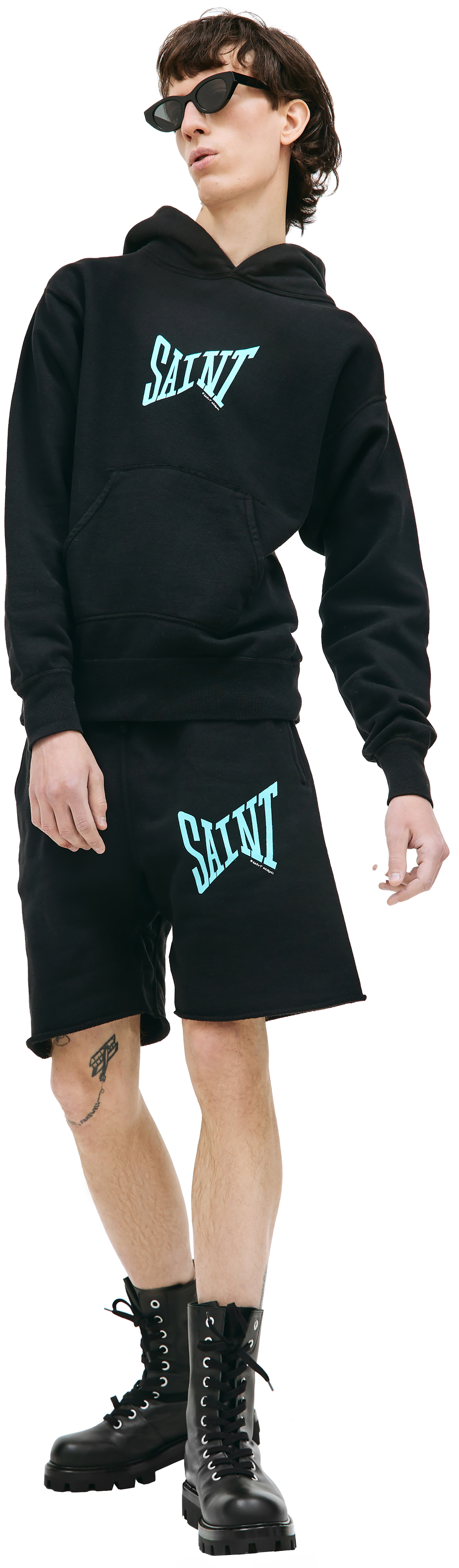 Saint Michael Оверсайз худи с логотипом