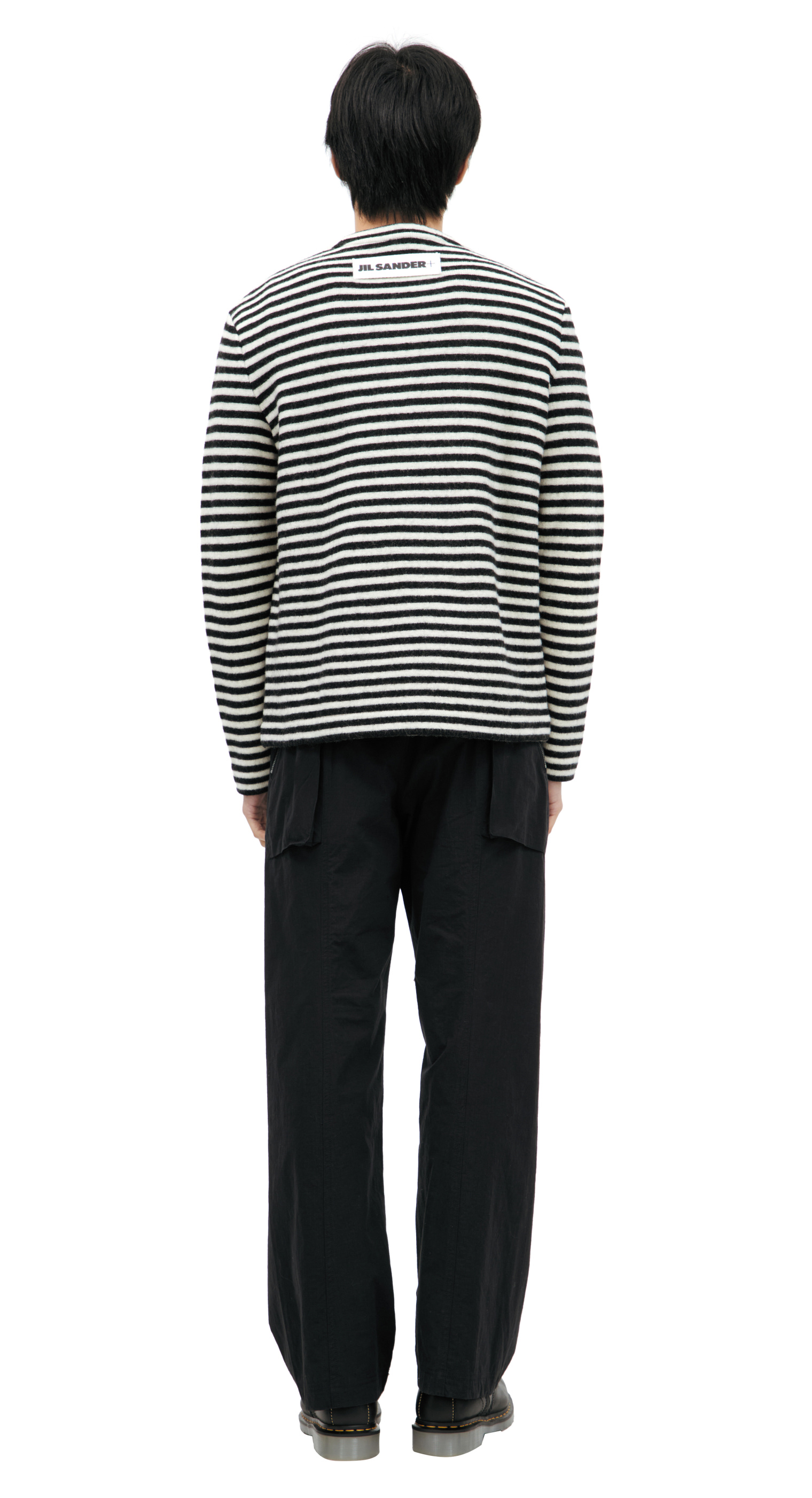Jil Sander Шерстяной свитер в полоску
