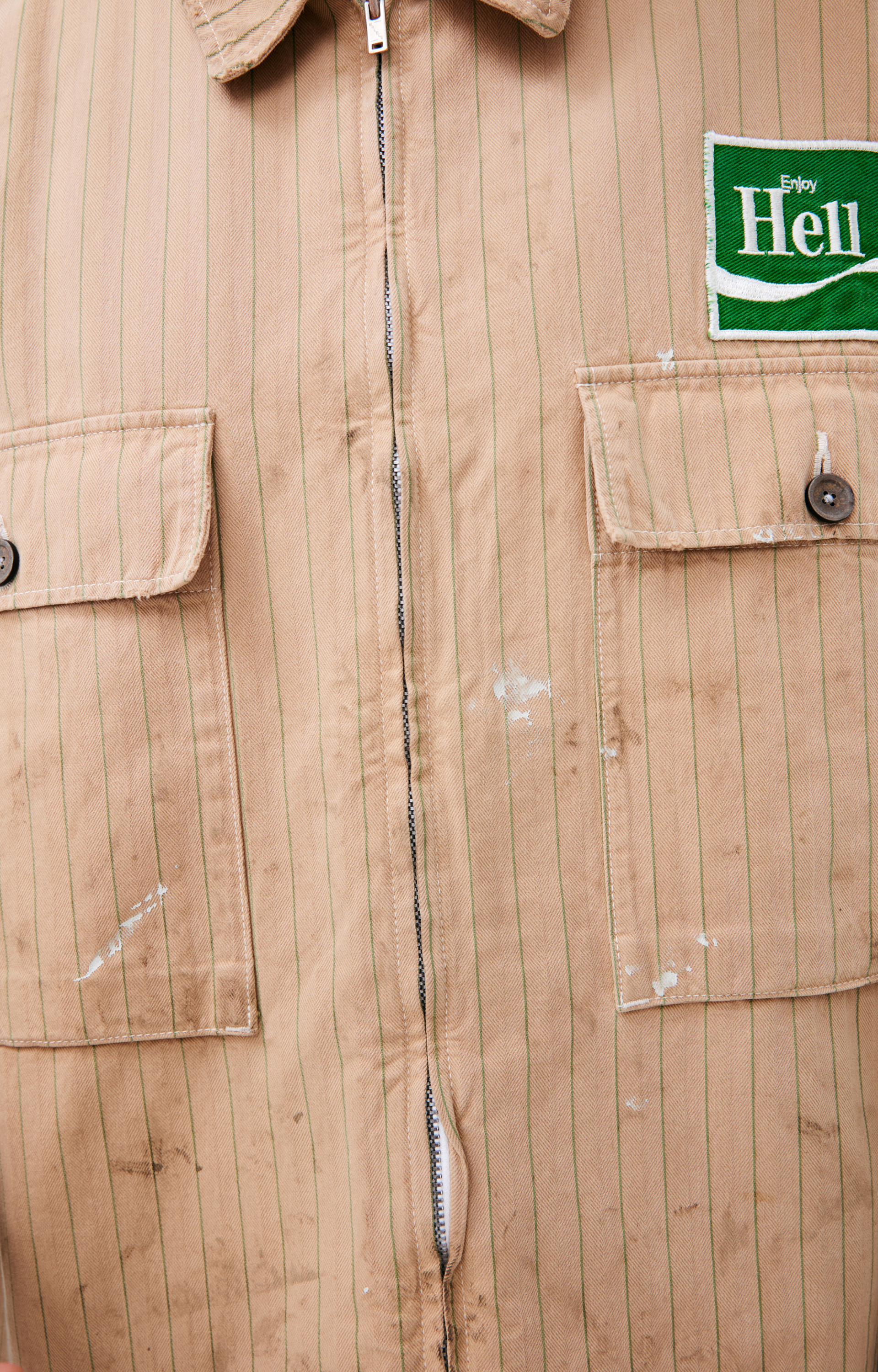 Saint Mxxxxxx Бежевая куртка с патчем