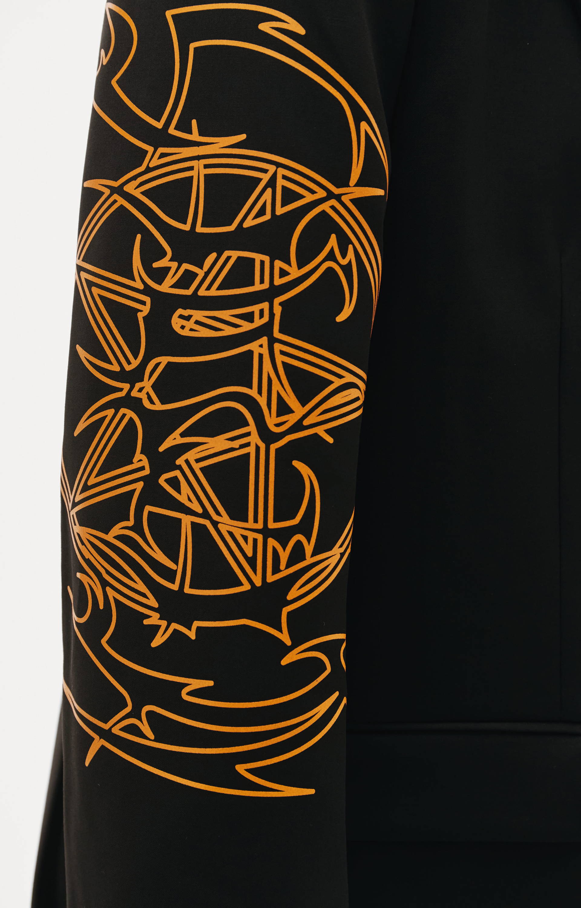 VETEMENTS Оверсайз жакет с принтами Trible