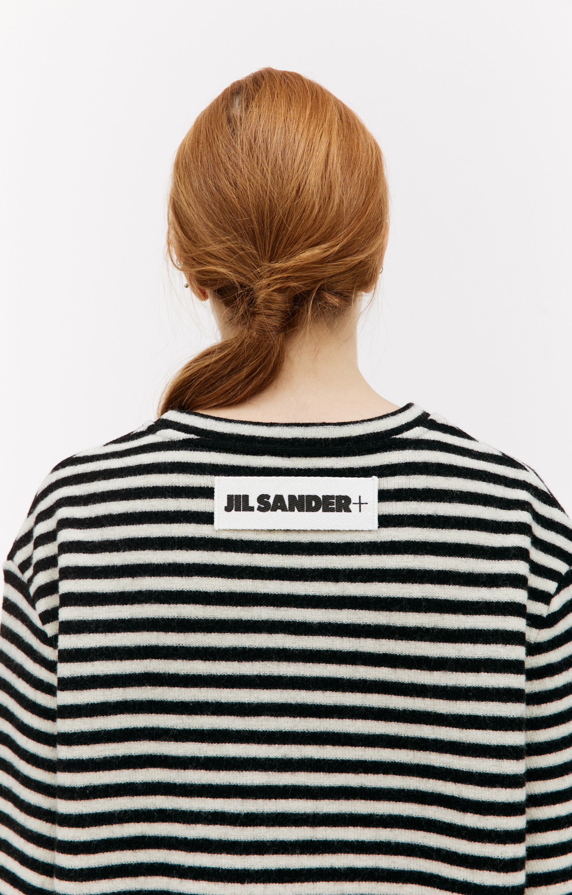Jil Sander Шерстяной свитер с коротким рукавом
