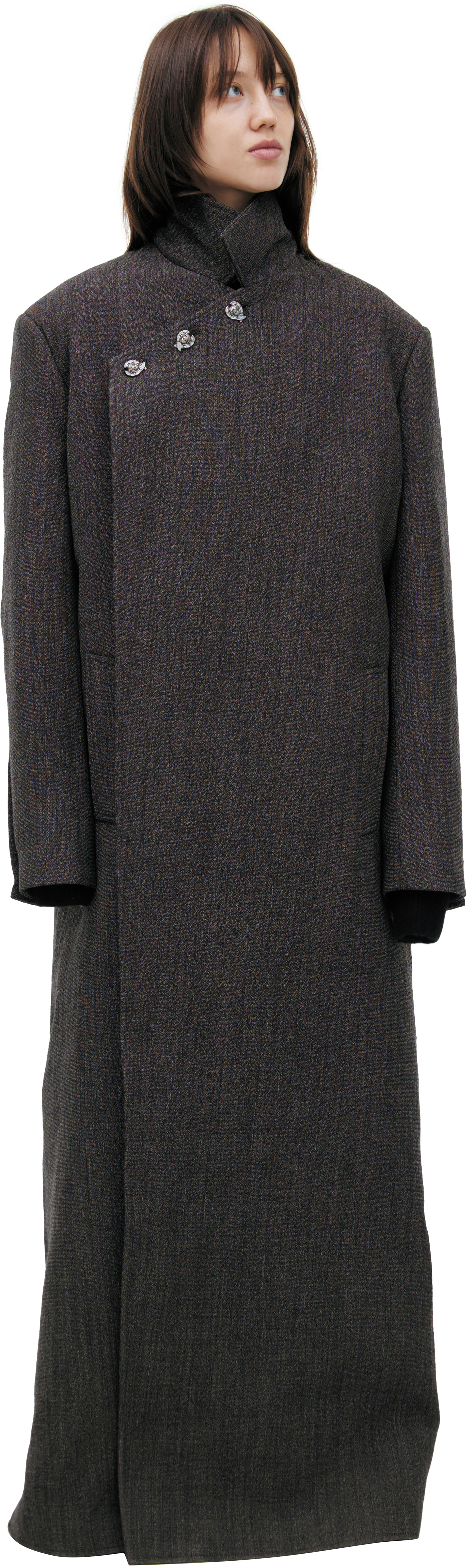 Enfants Riches Déprimés Шерстяное пальто макси