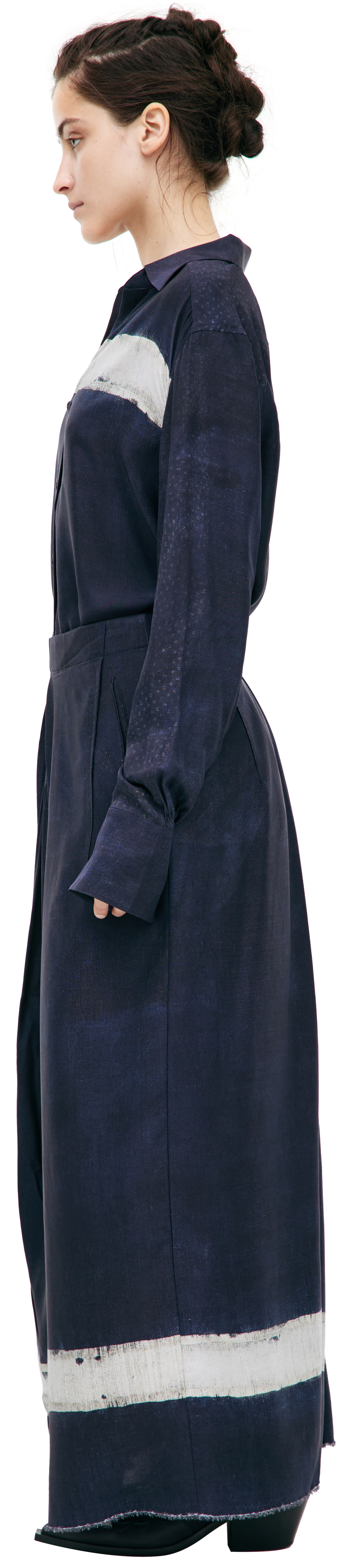 Ziggy Chen Шелковая юбка макси