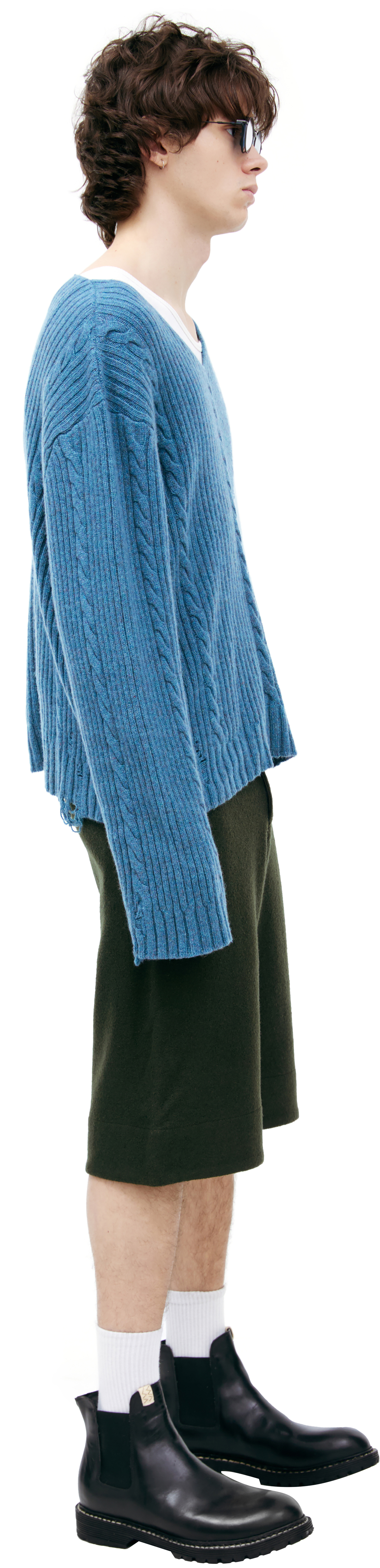 Enfants Riches Déprimés Кашемировый СВИТЕР С V-ОБРАЗНЫМ ВЫРЕЗОМ