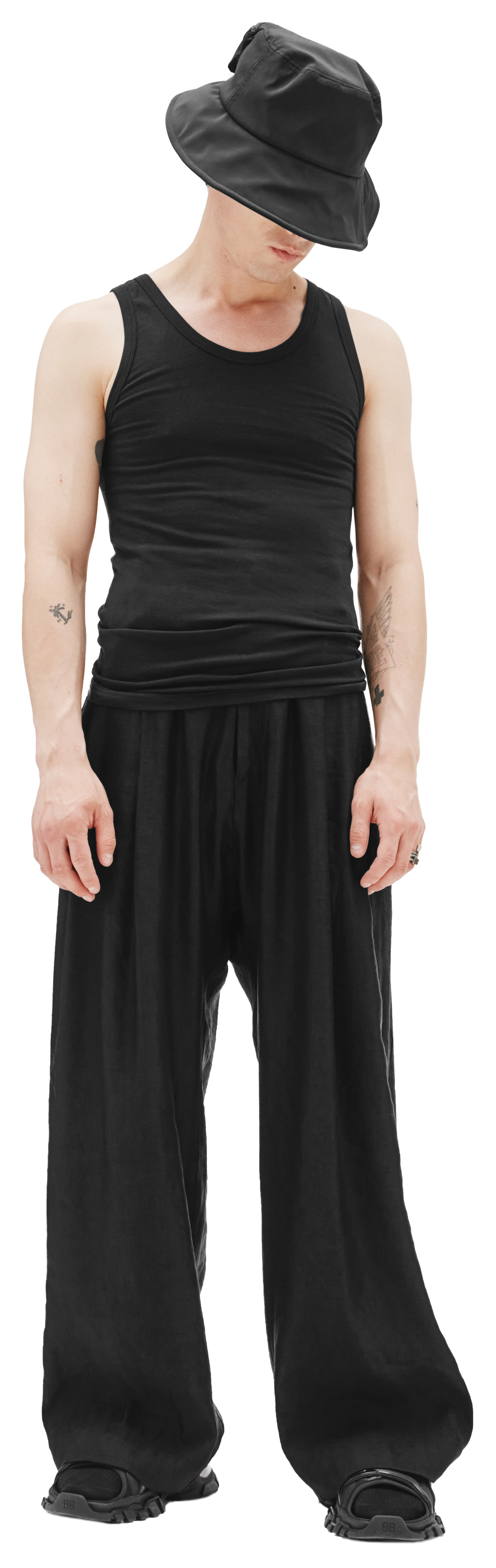 Balenciaga Черная майка из хлопка