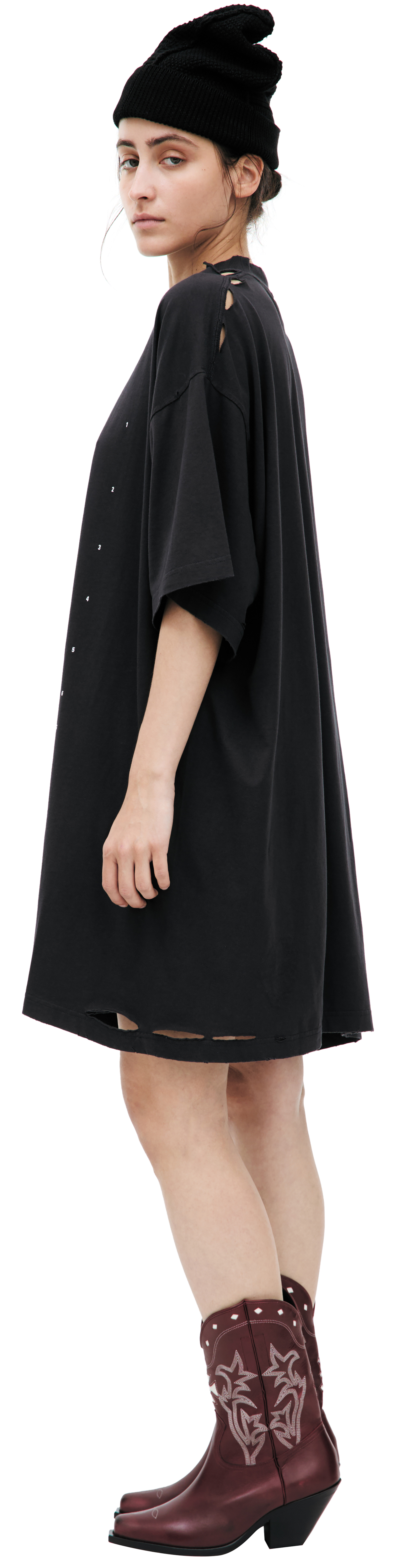 Balenciaga Хлопковая футболка с принтом