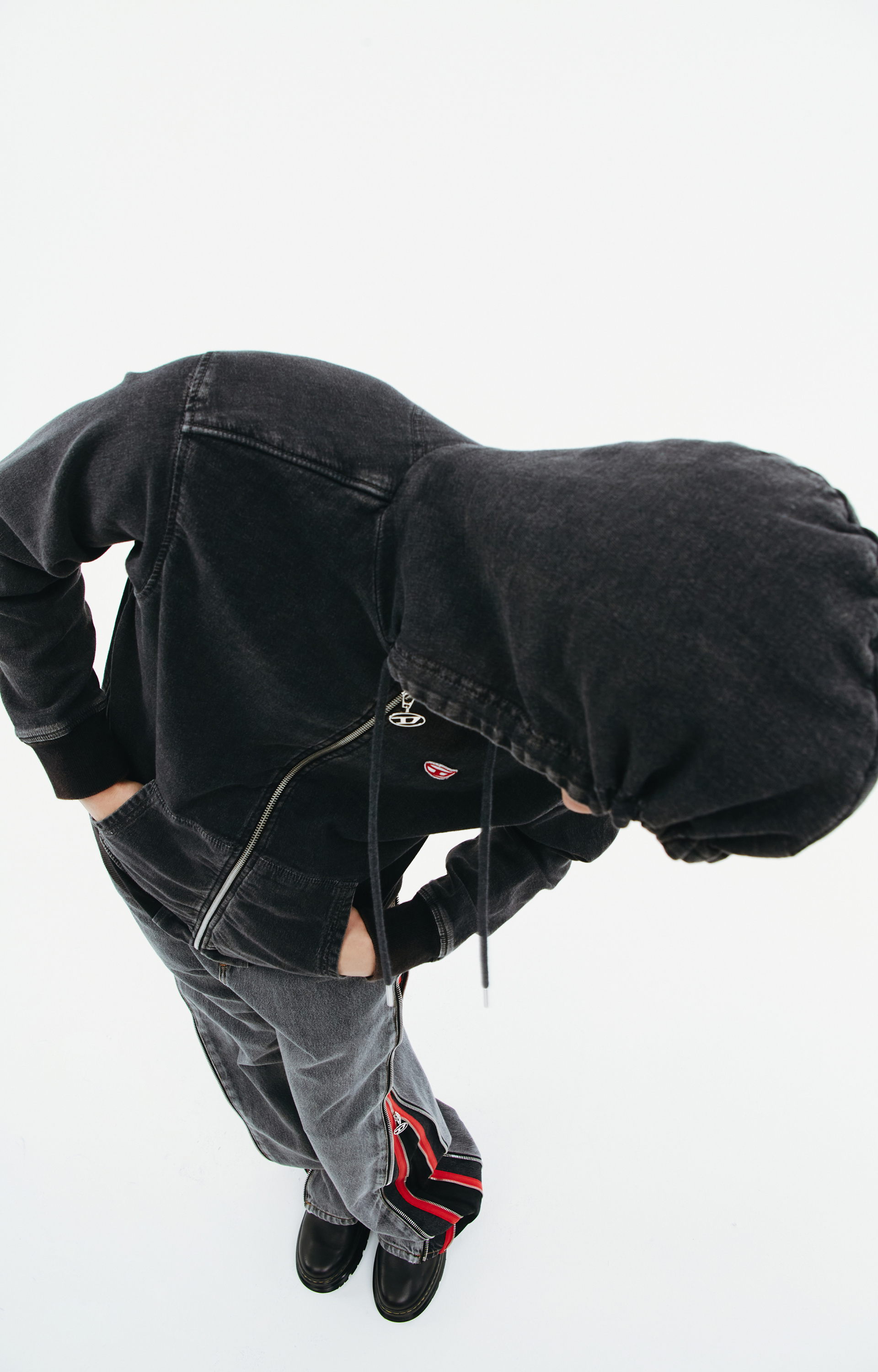 Diesel Джинсовое худи D-GIR на молнии