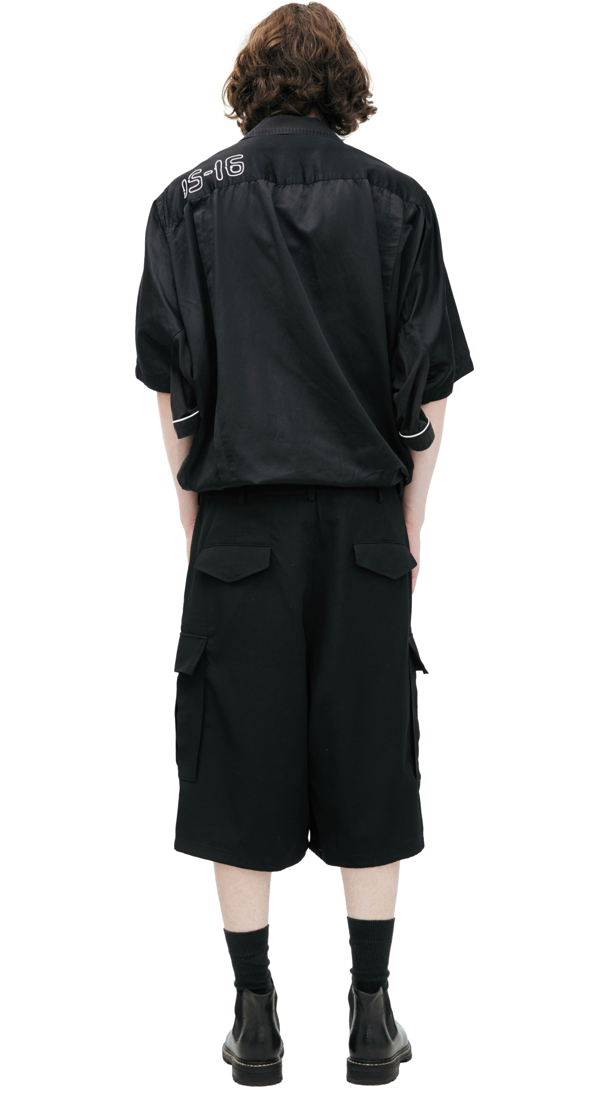 Yohji Yamamoto Шорты карго с карманами