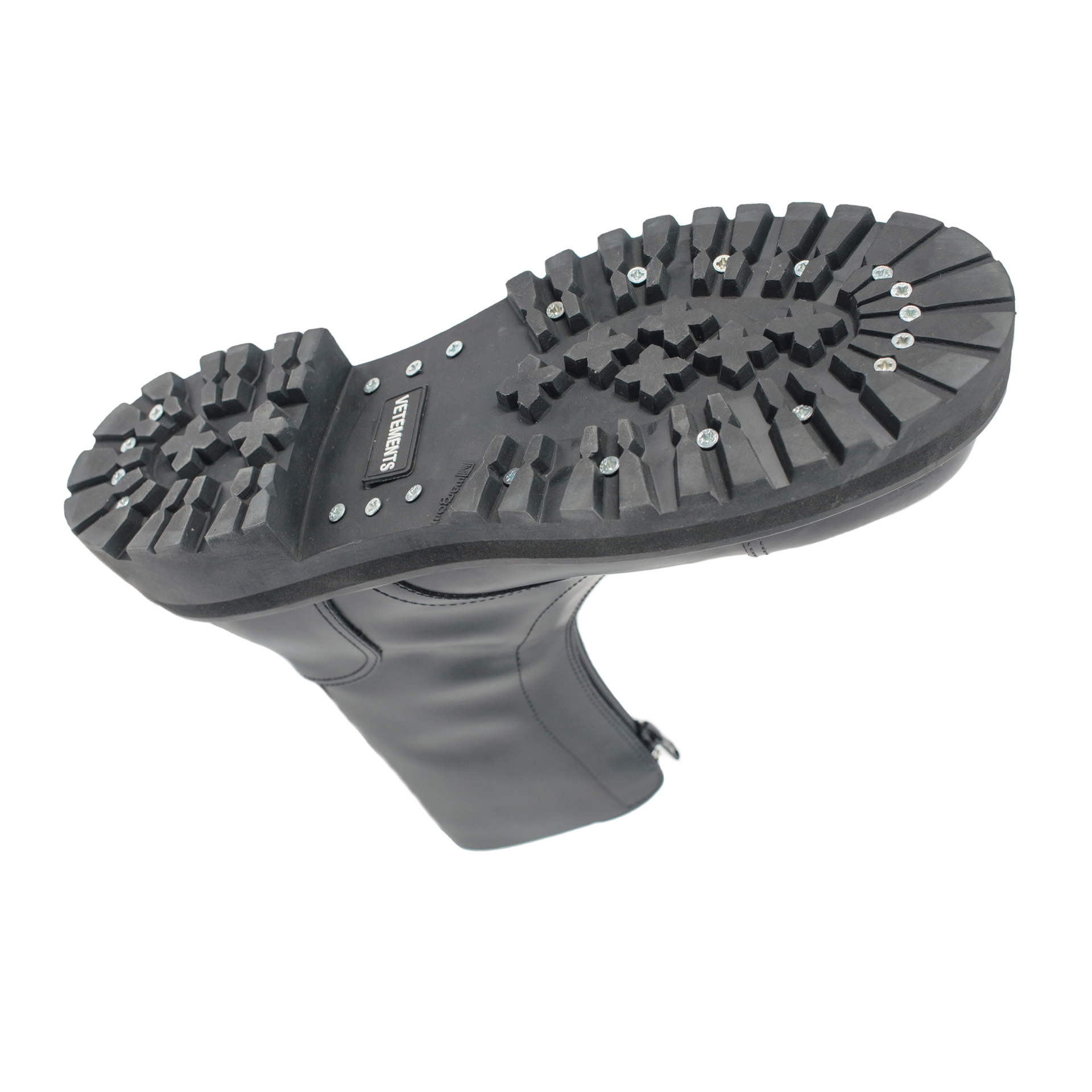 VETEMENTS Кожаные ботинки на молнии