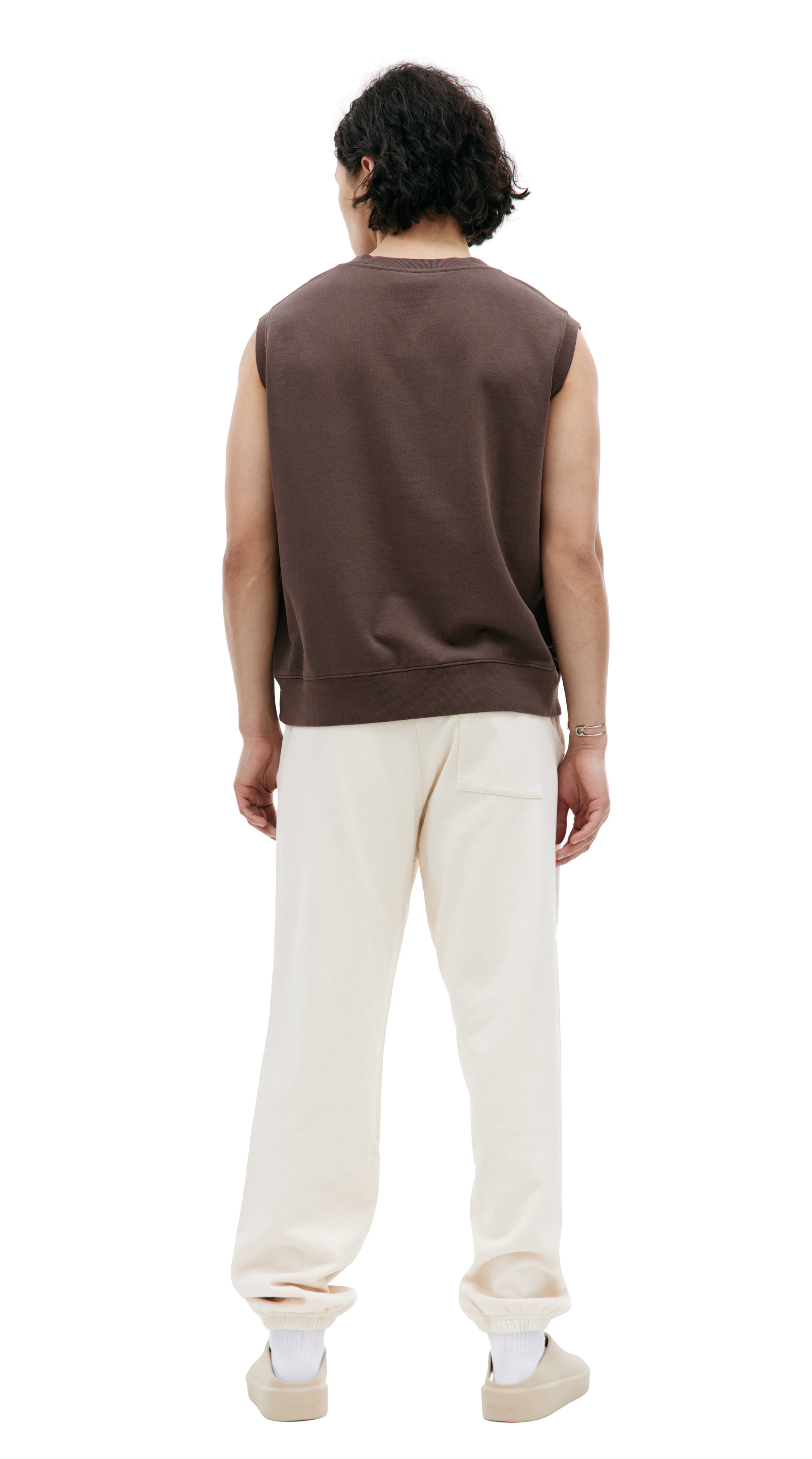 SPORTY & RICH Жилет с V-вырезом и вышивкой логотипа