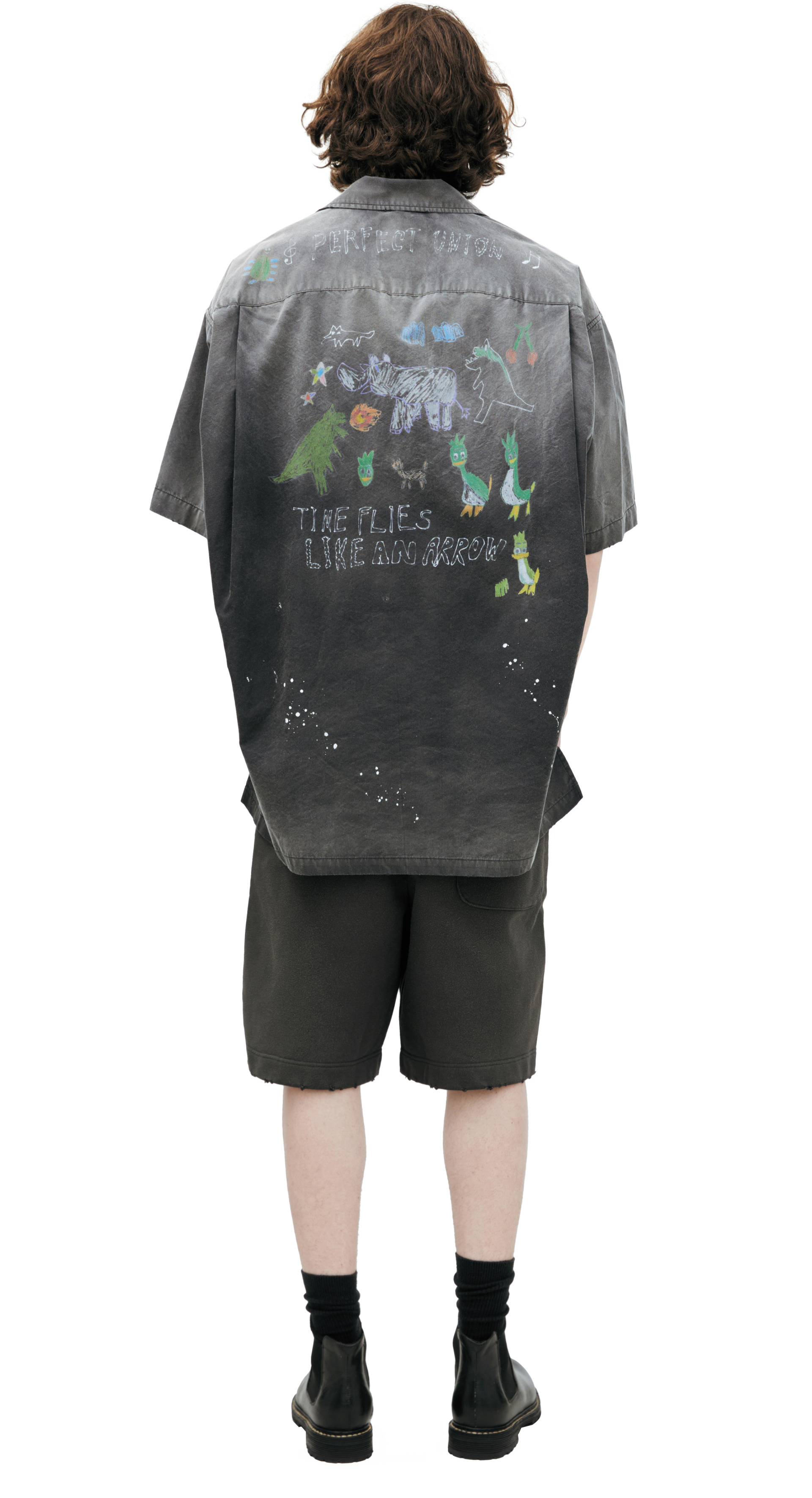 Maison Mihara Yasuhiro Рубашка с монопринтом