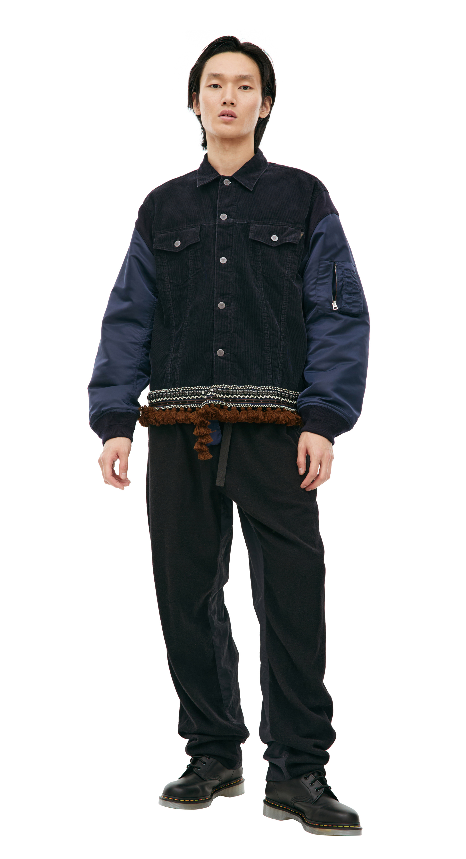 Undercover Комбинированная куртка на пуговицах