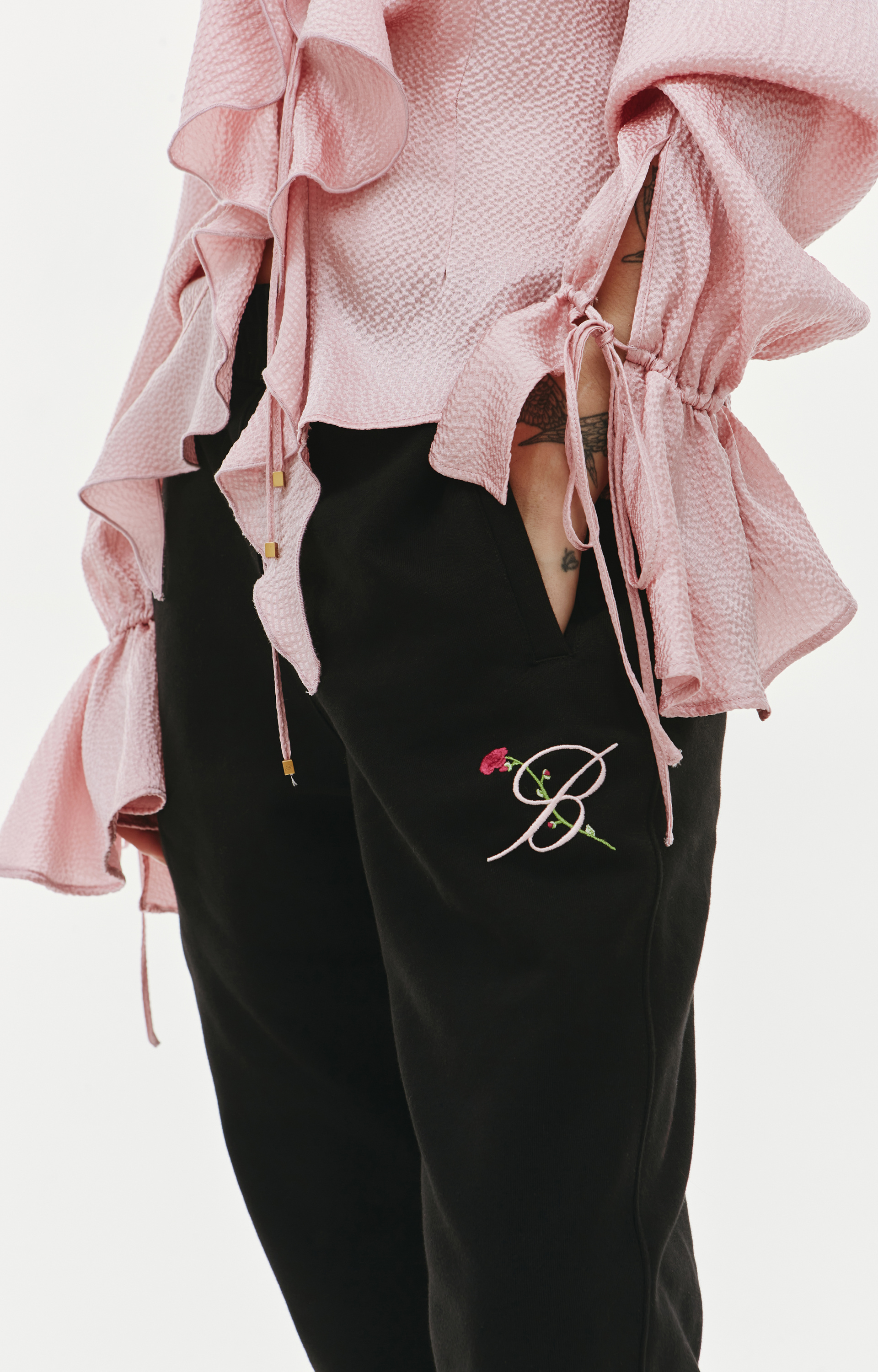 Blumarine Спортивные брюки с вышитым логотипом