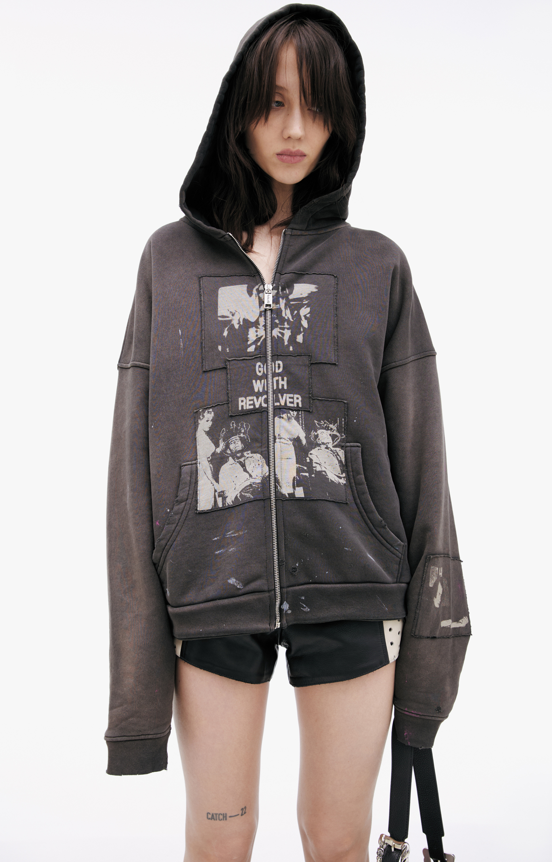 Enfants Riches Déprimés Хлопковое худи на молнии